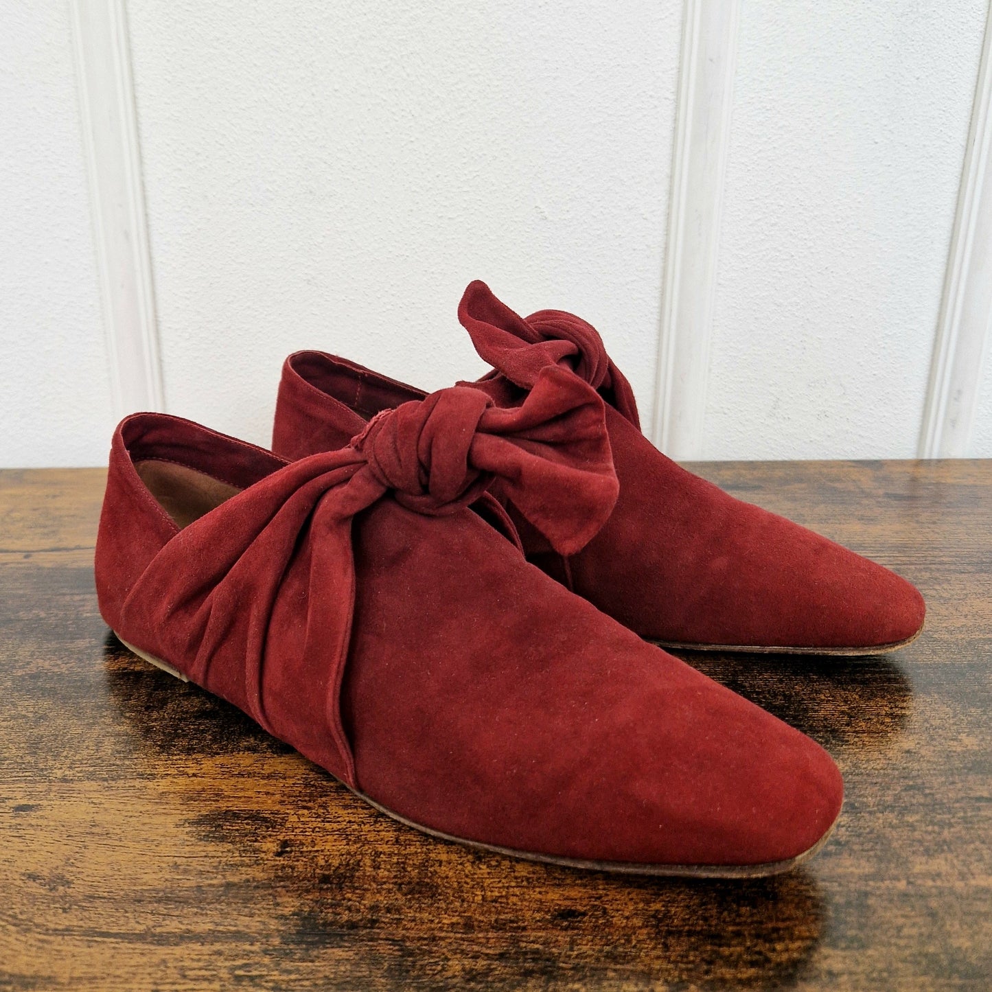 Romeo Gigli | Scarpe vintage camoscio bordeaux