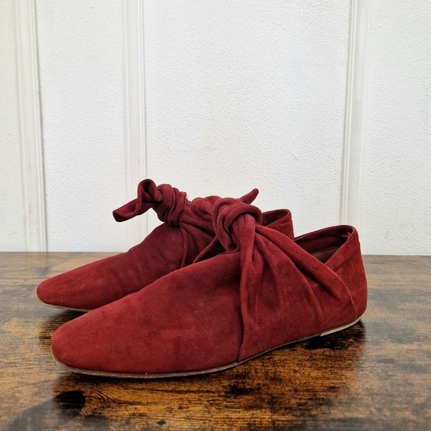 Romeo Gigli | Scarpe vintage camoscio bordeaux