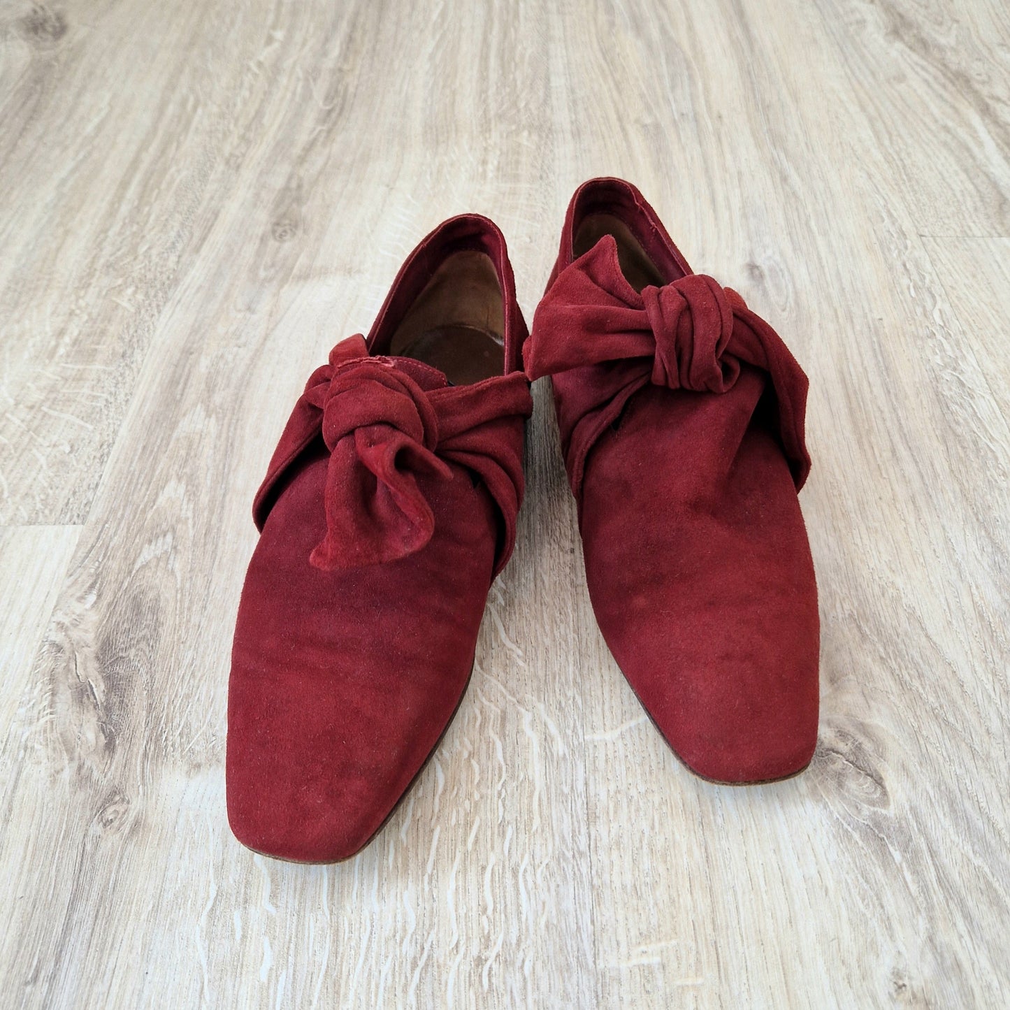 Romeo Gigli | Scarpe vintage camoscio bordeaux