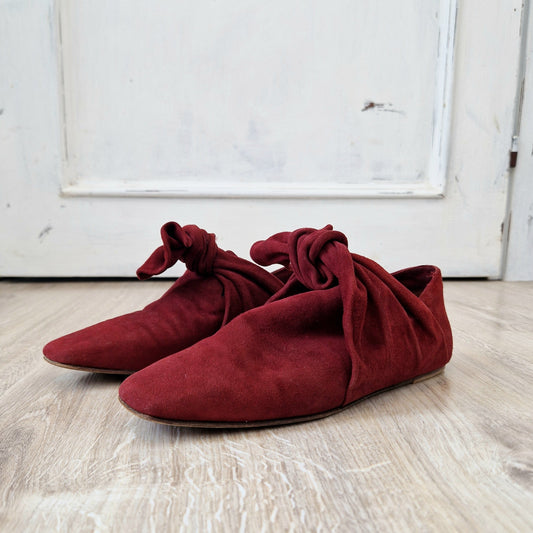 Romeo Gigli | Scarpe vintage camoscio bordeaux