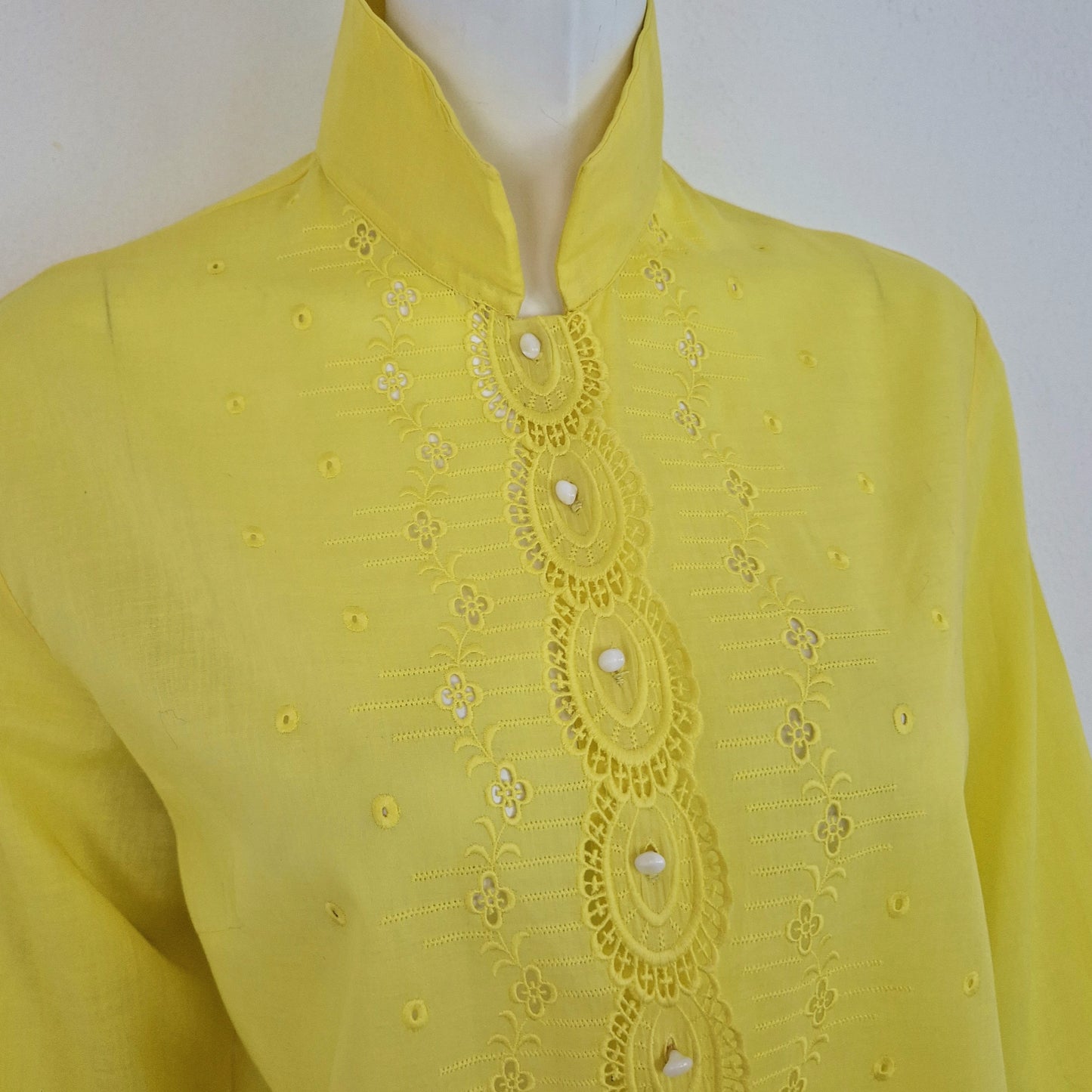 Camicia vintage giallo acceso