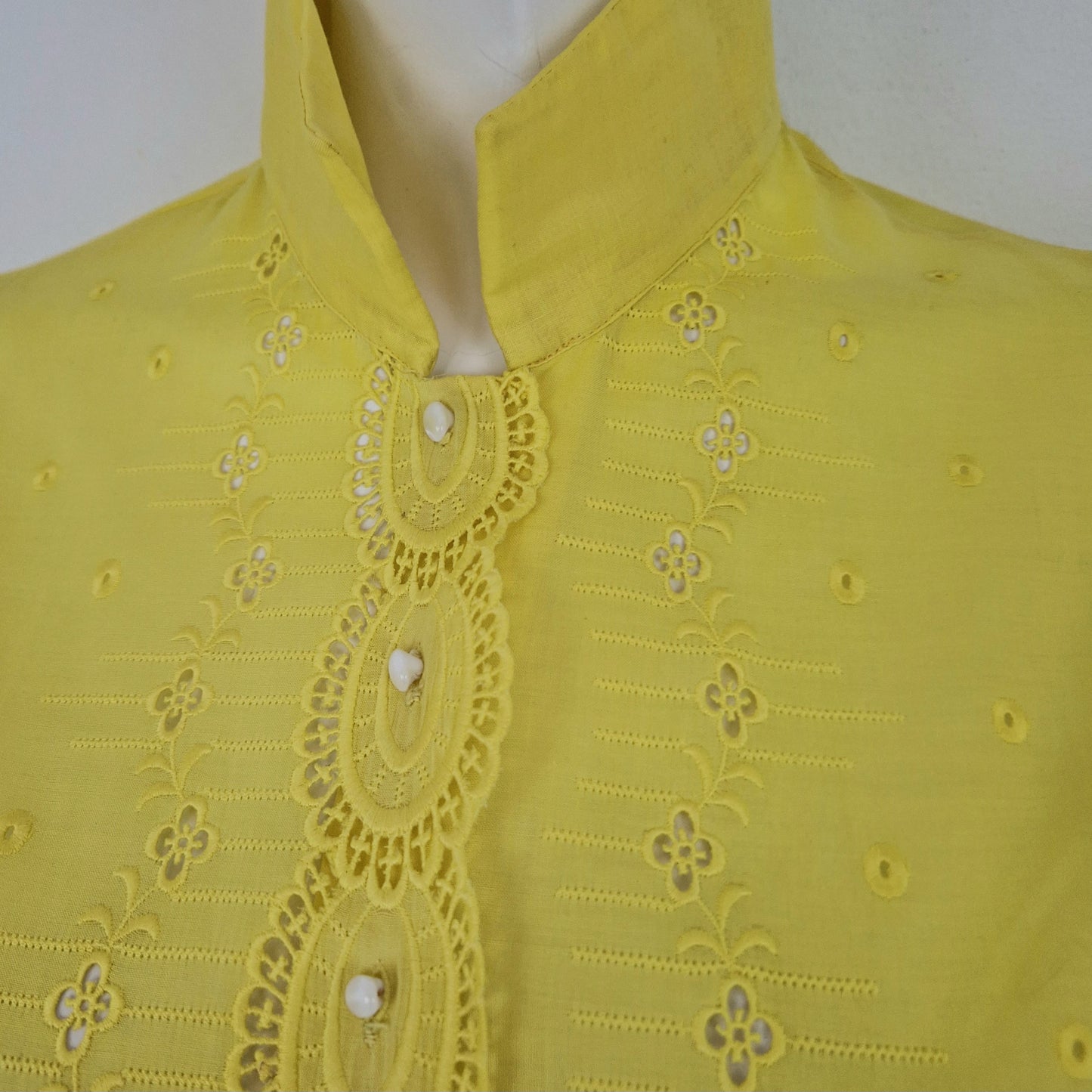 Camicia vintage giallo acceso