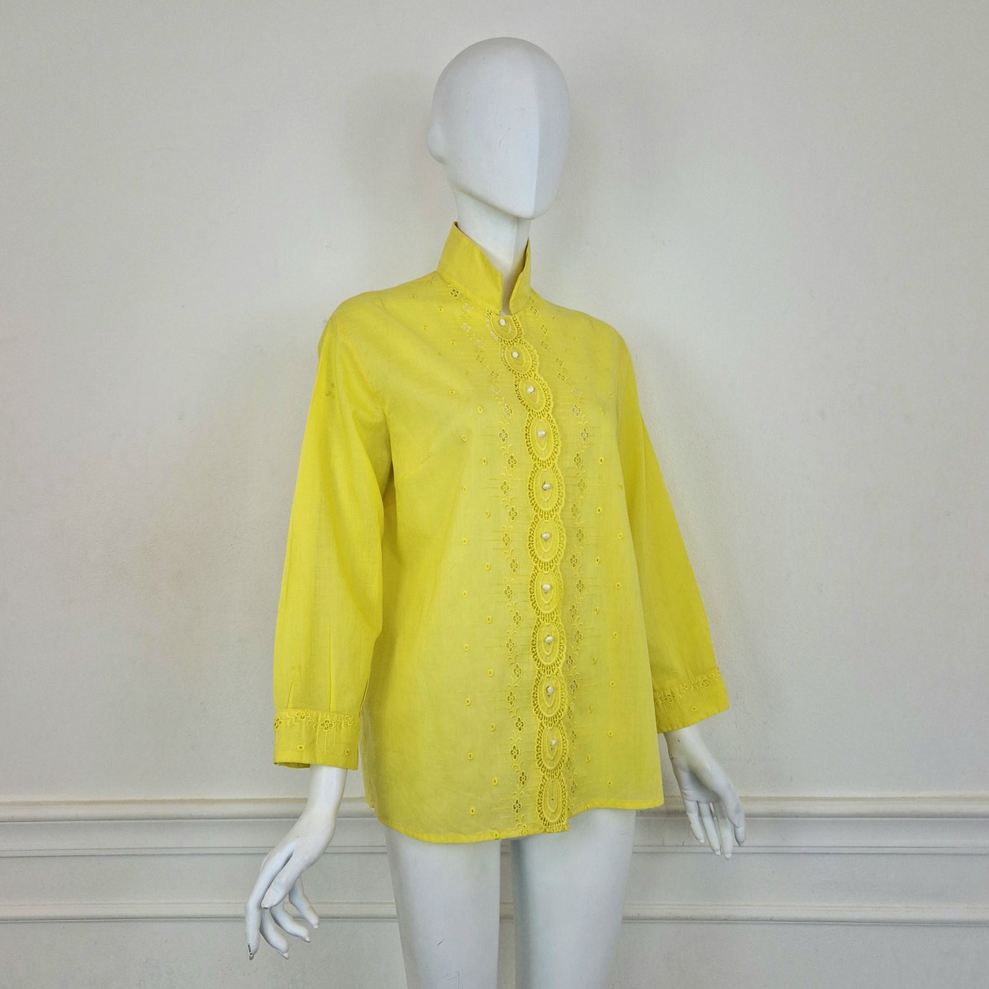 Camicia vintage giallo acceso