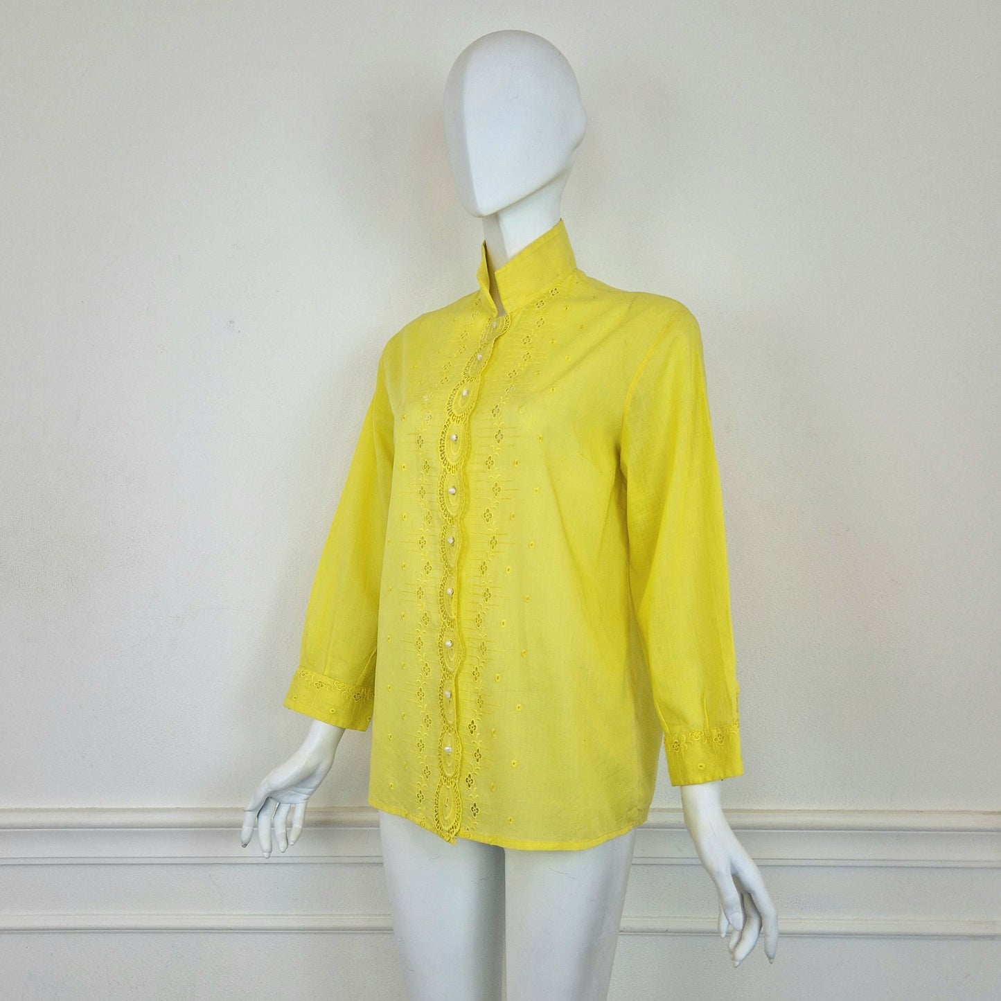 Camicia vintage giallo acceso