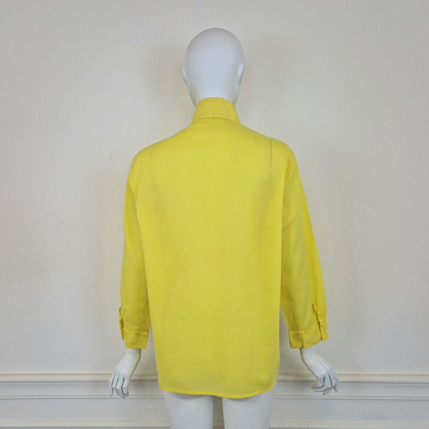 Camicia vintage giallo acceso