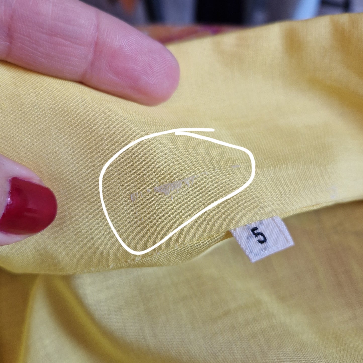 Camicia vintage giallo acceso