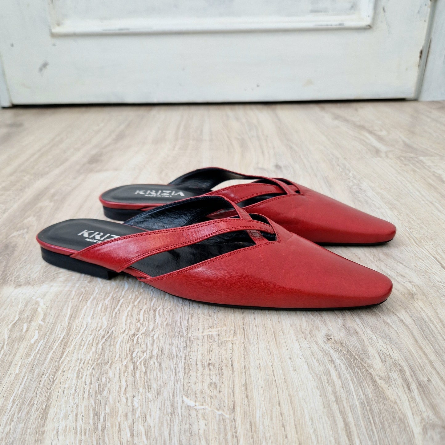 Krizia | Sabot in pelle rossa