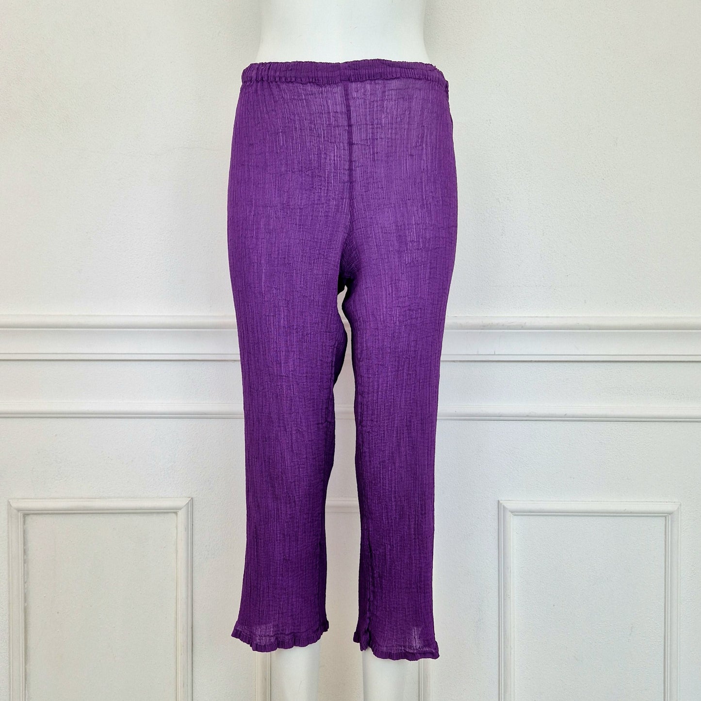 Issey Miyake Cauliflower | Completo viola top e pantaloni