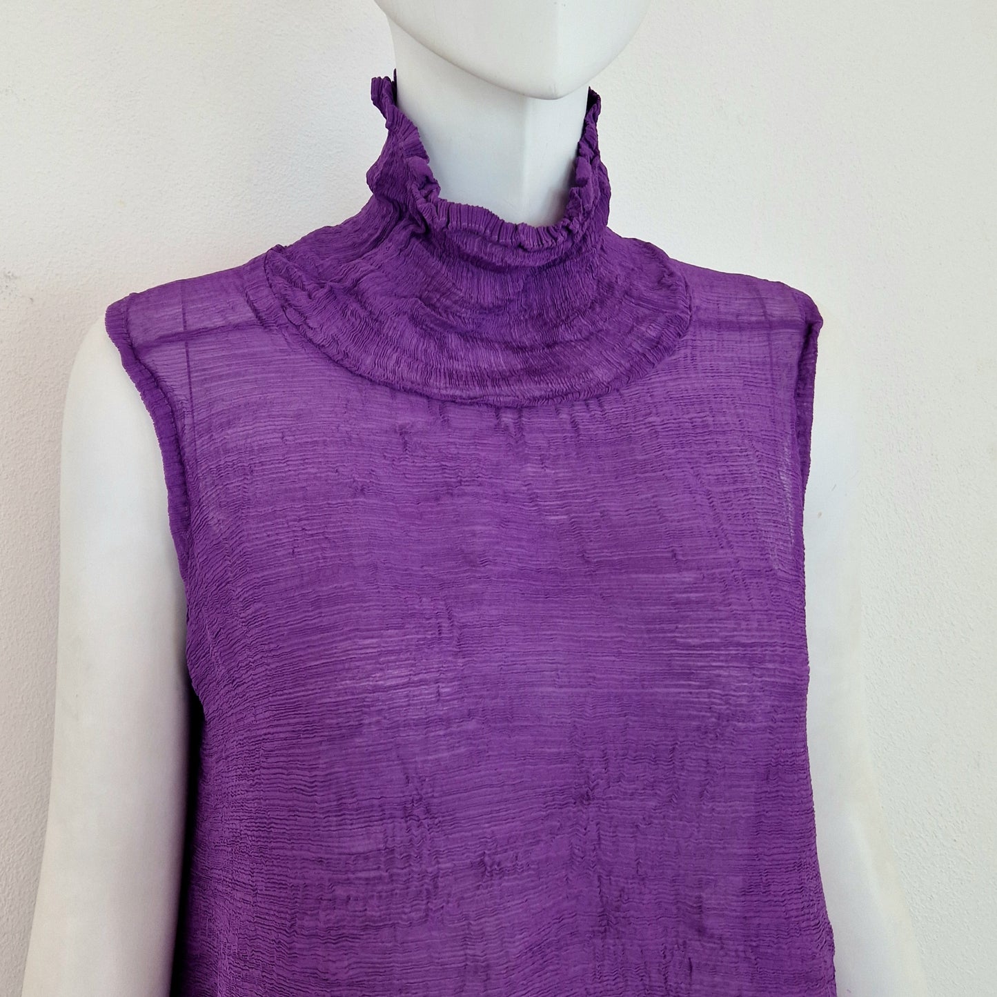 Issey Miyake Cauliflower | Completo viola top e pantaloni