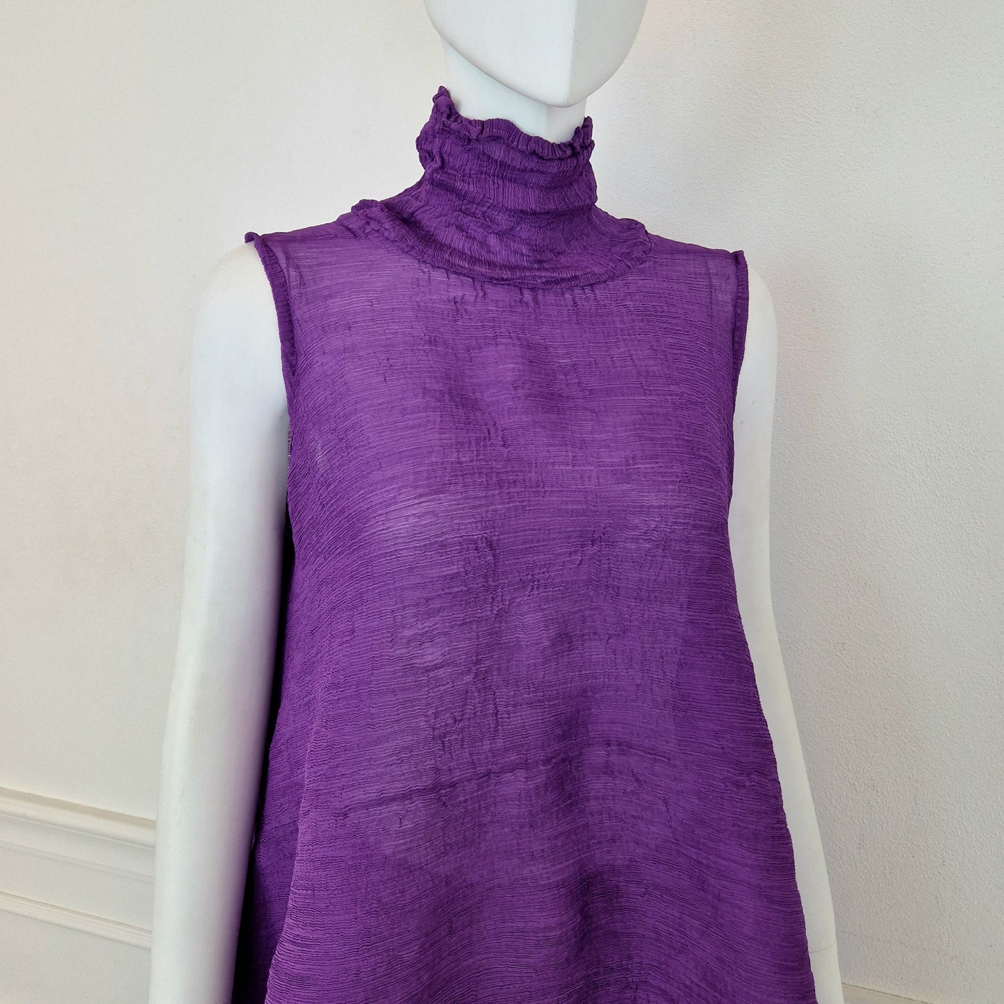 Issey Miyake Cauliflower | Completo viola top e pantaloni