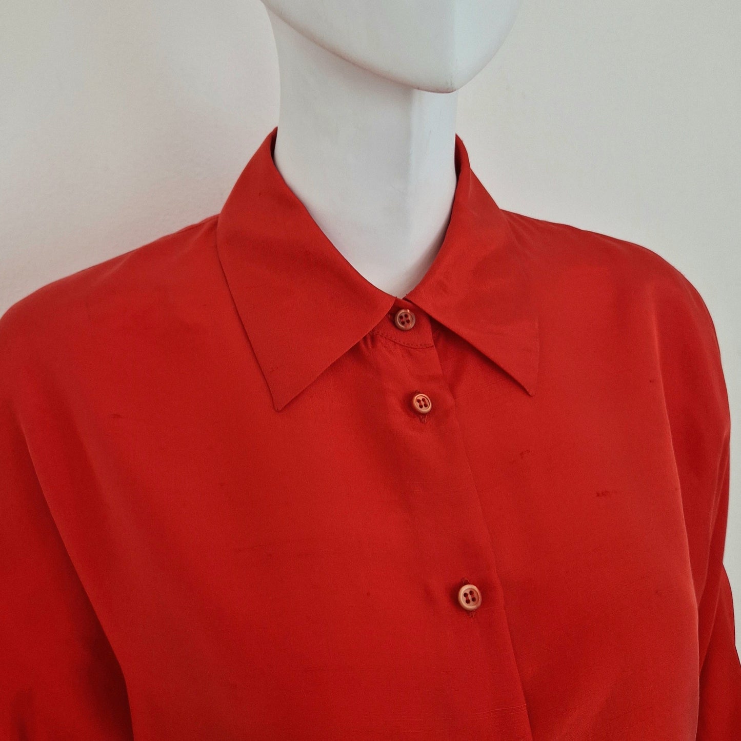 Prada | Camicia in seta rossa ss 2001