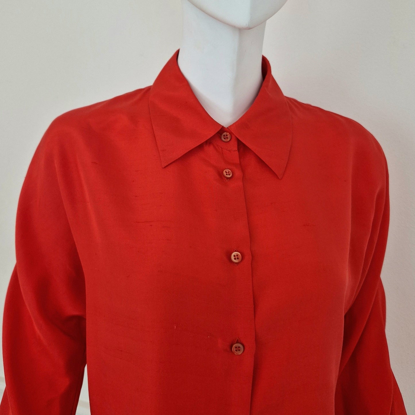 Prada | Camicia in seta rossa ss 2001