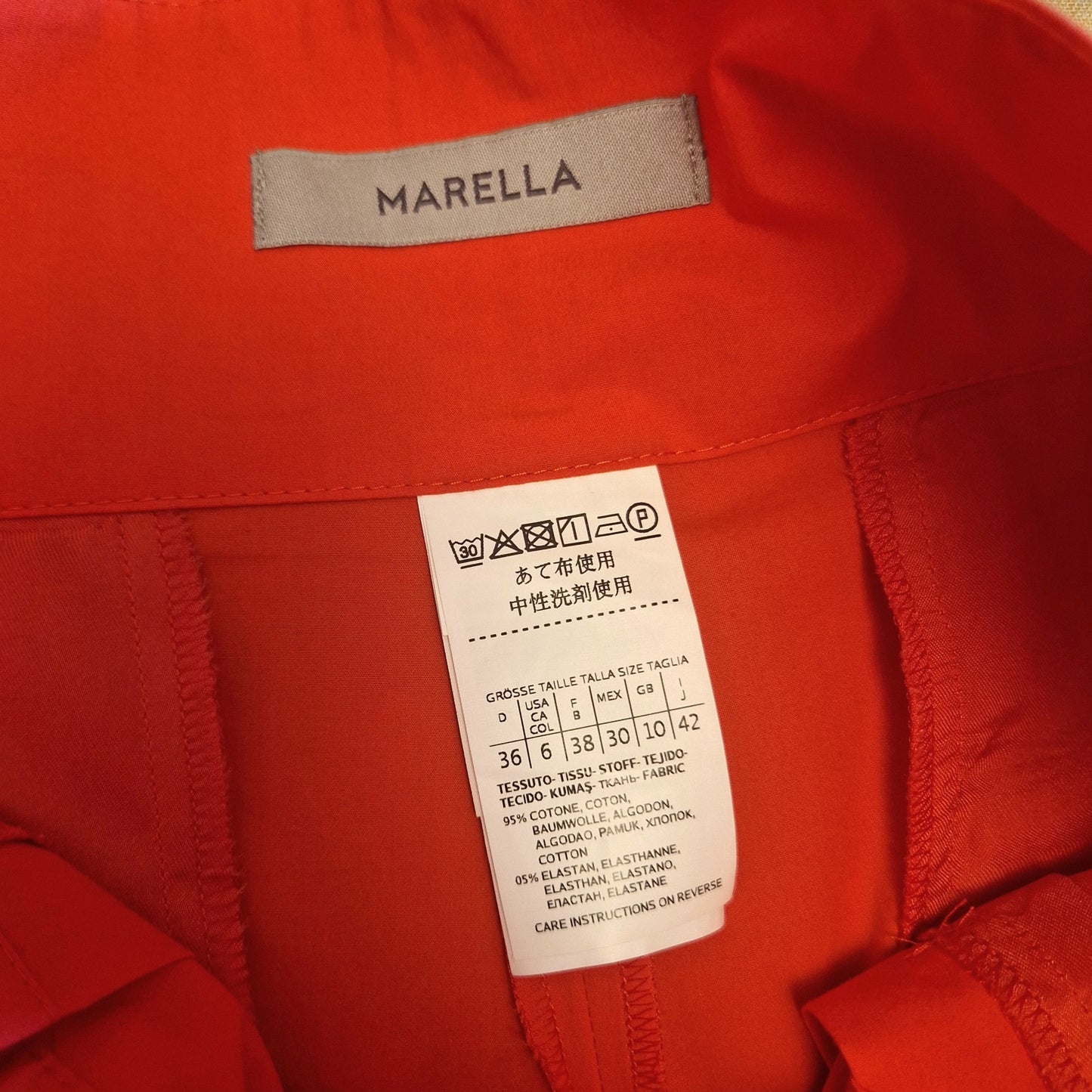 Marella | Gonna lunga rosso corallo