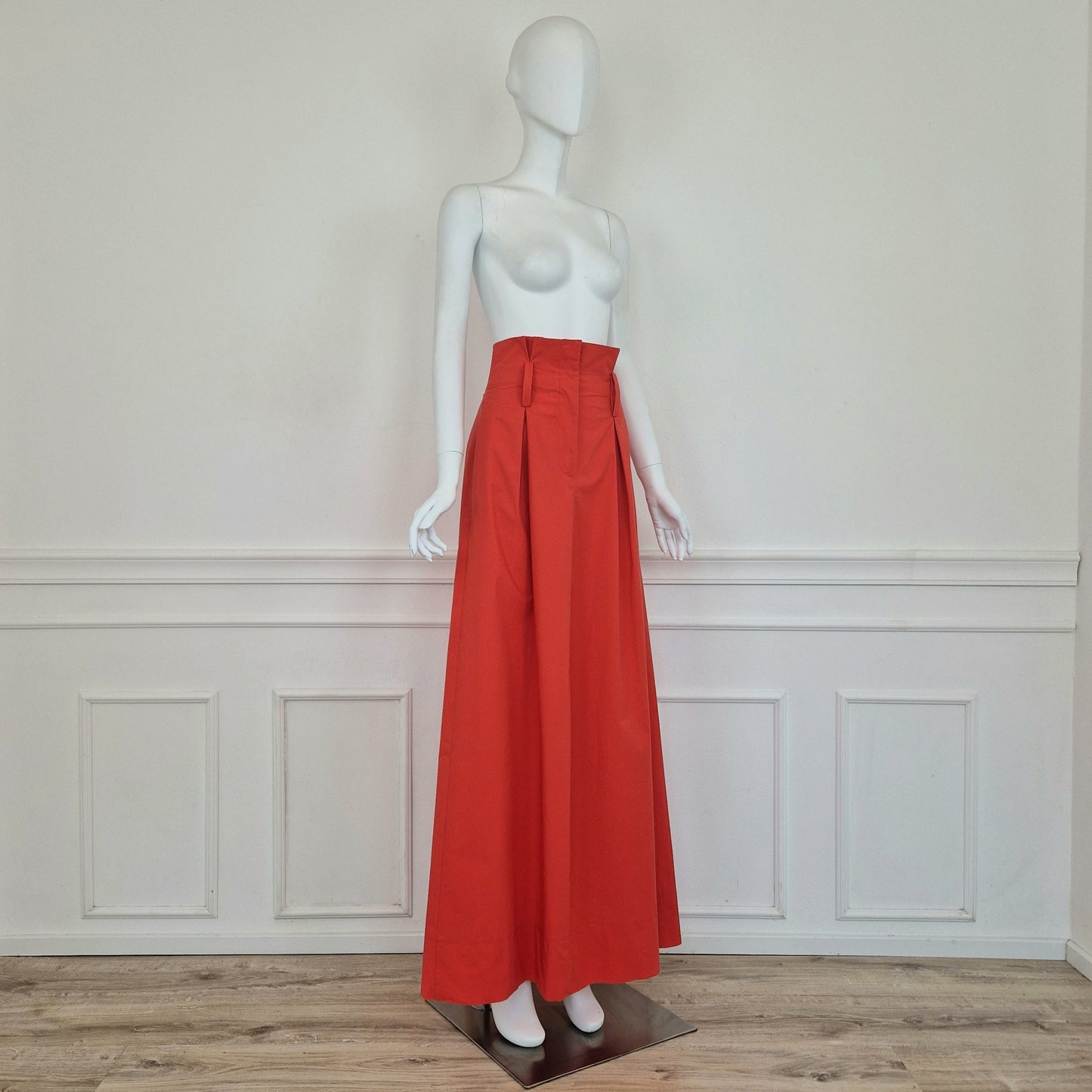 Marella | Gonna lunga rosso corallo