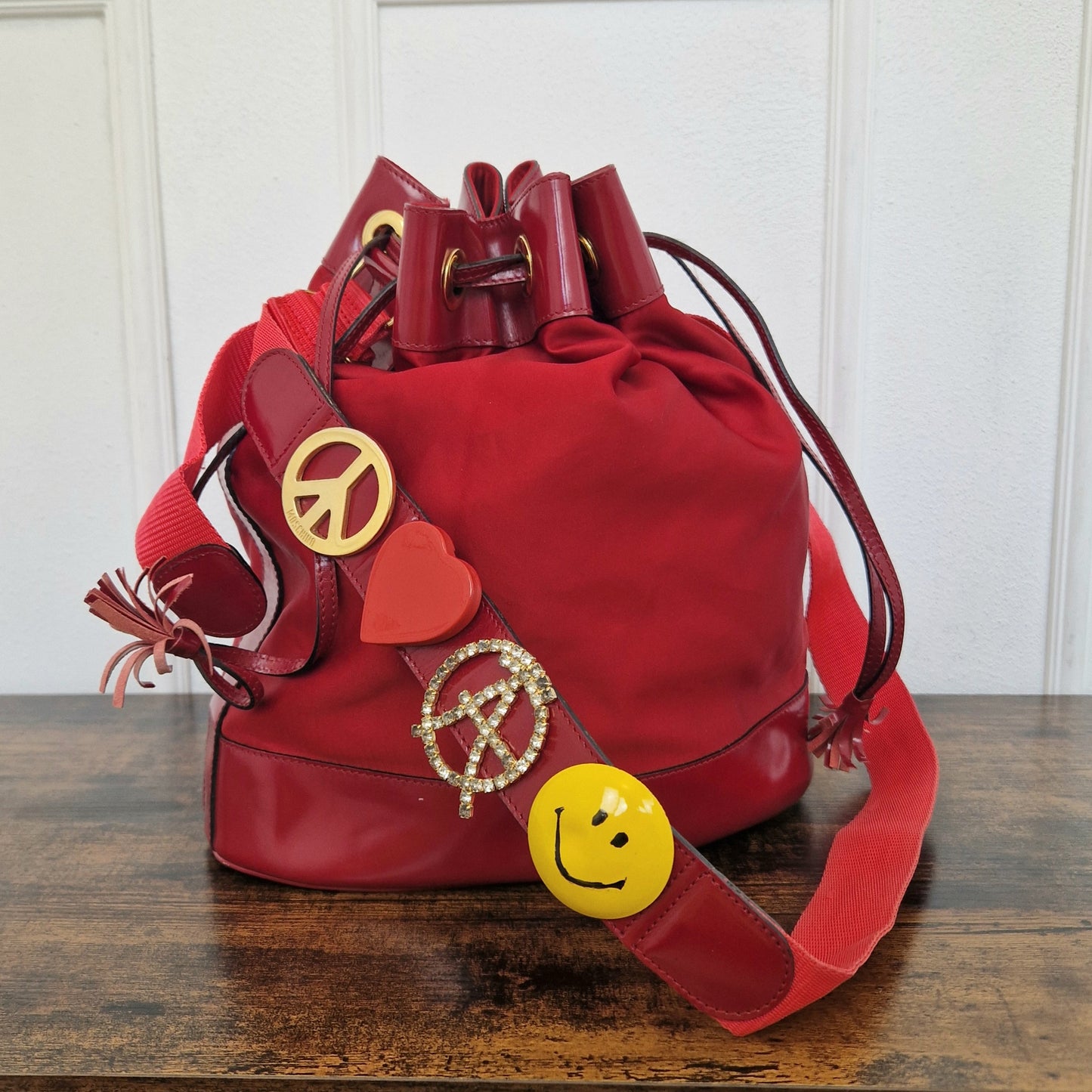 Moschino | Borsa secchiello vintage rosso