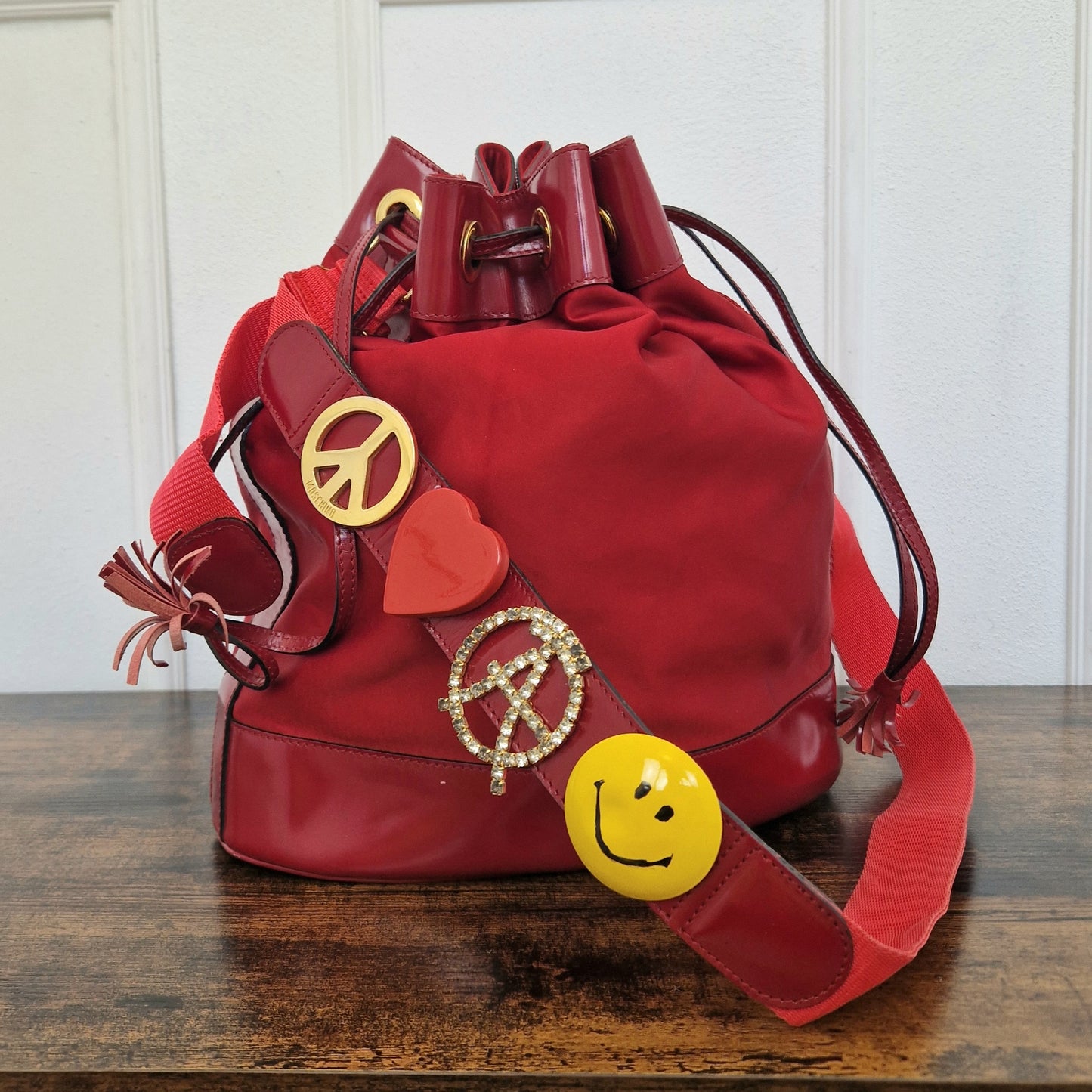 Moschino | Borsa secchiello vintage rosso