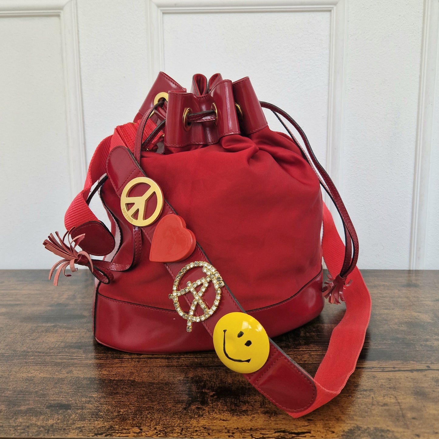 Moschino | Borsa secchiello vintage rosso