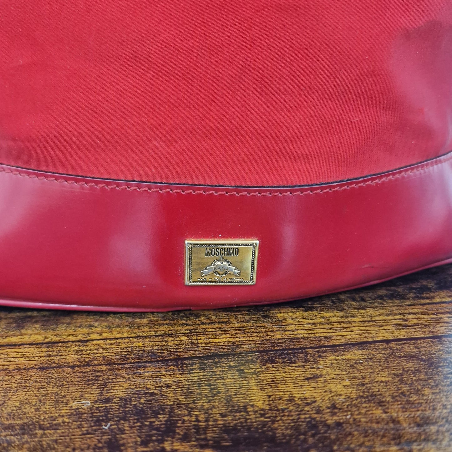 Moschino | Borsa secchiello vintage rosso