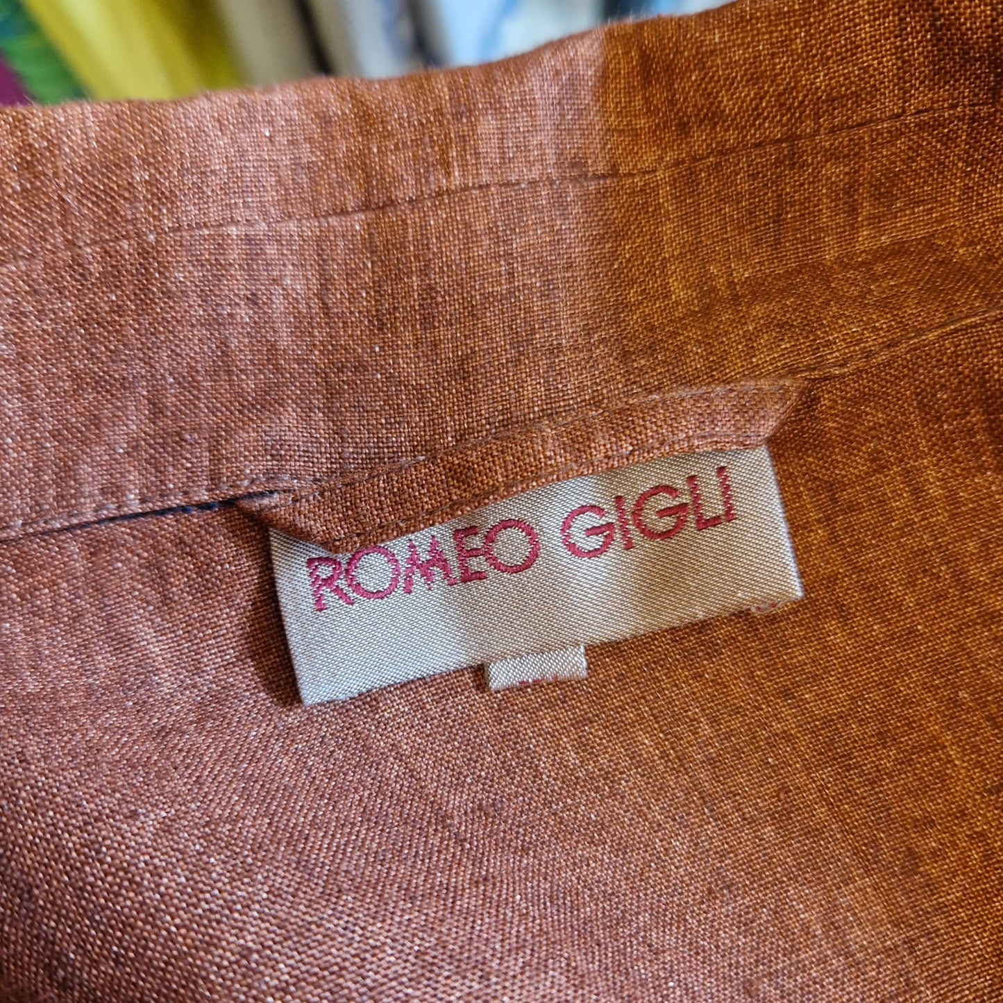 Romeo Gigli | Giacca oversize lino marrone 1995