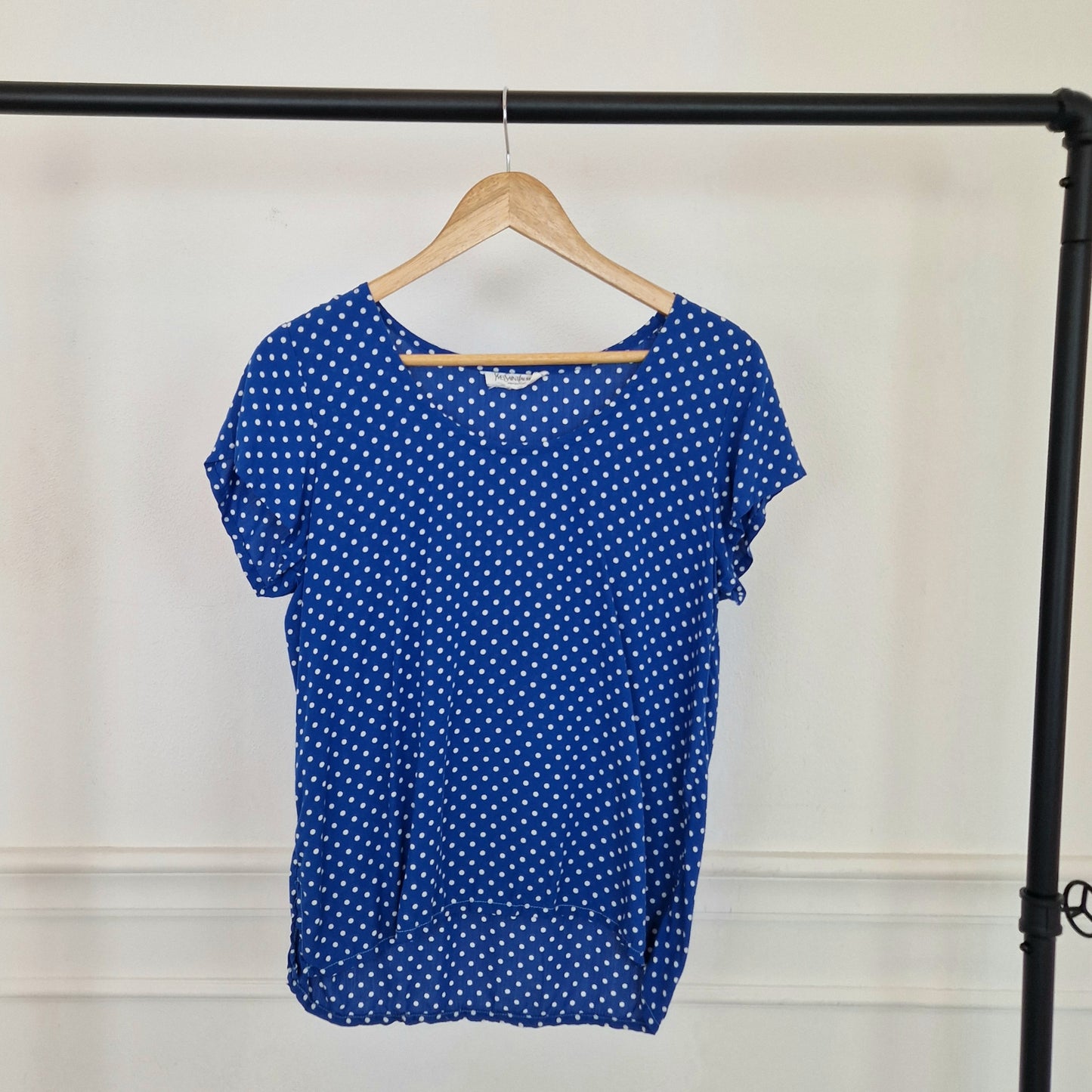 Yves Saint Laurent | T shirt blu a pois