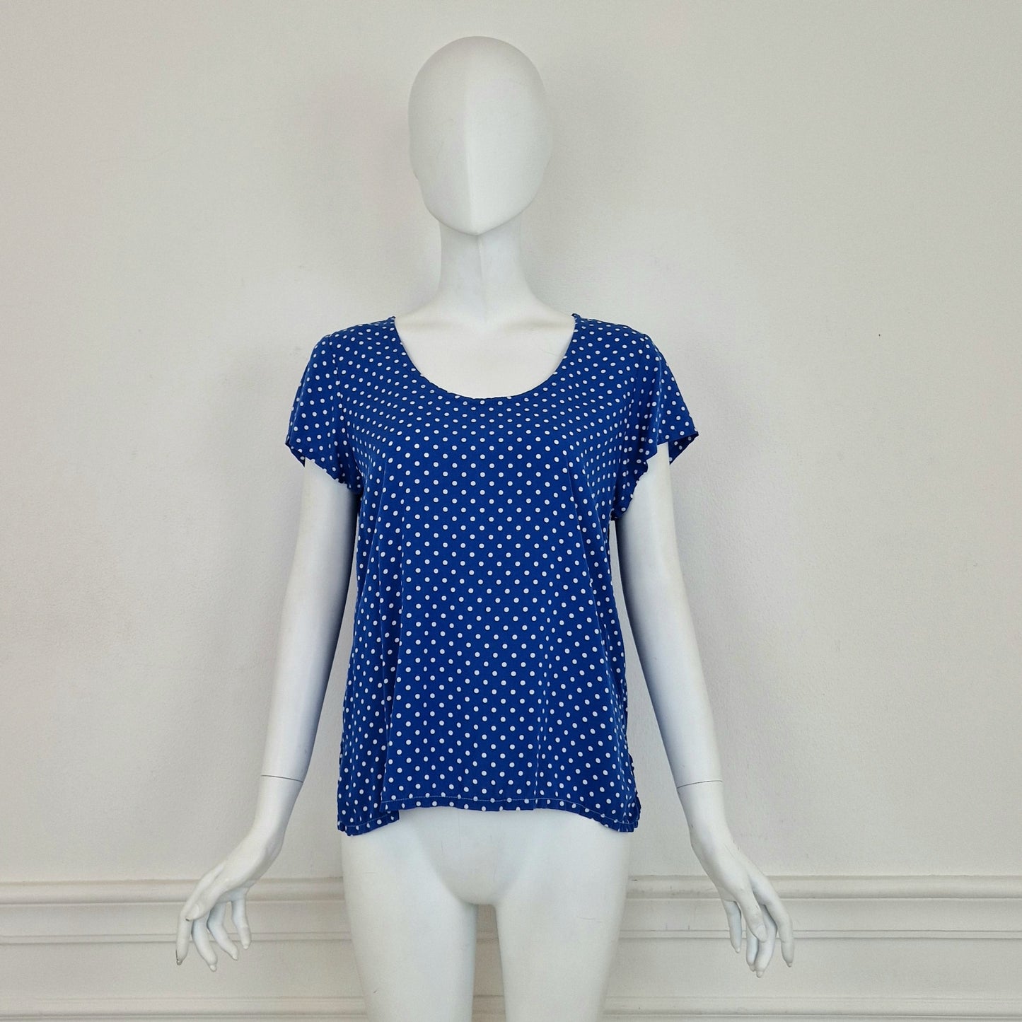 Yves Saint Laurent | T shirt blu a pois