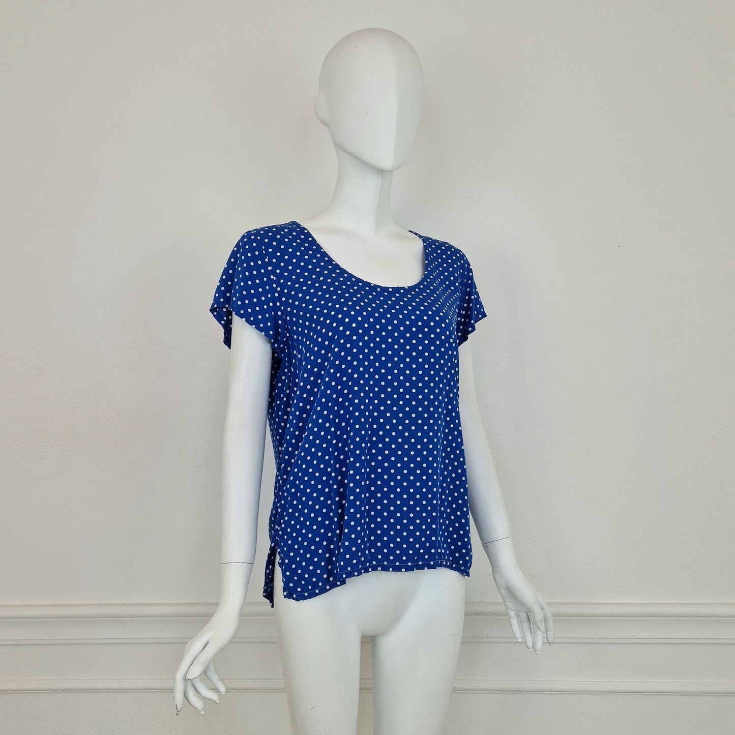 Yves Saint Laurent | T shirt blu a pois