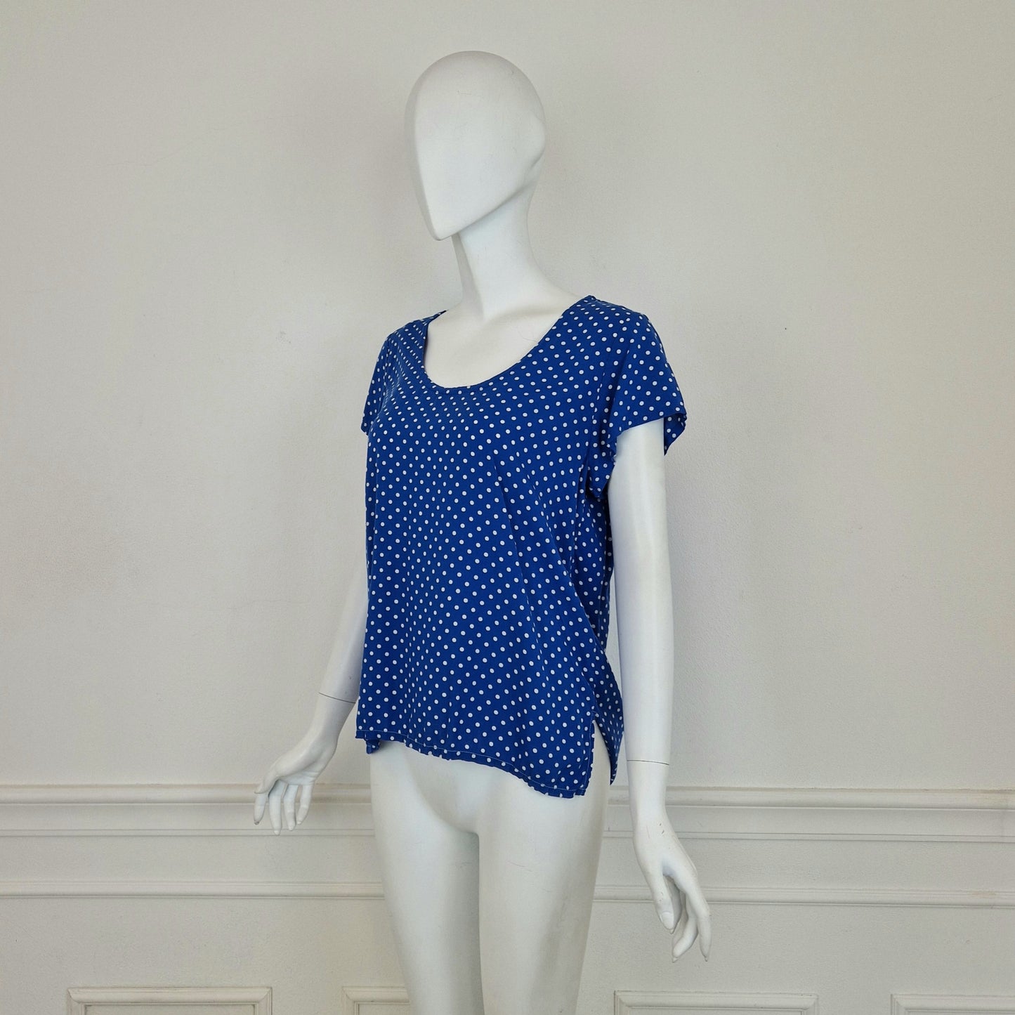 Yves Saint Laurent | T shirt blu a pois