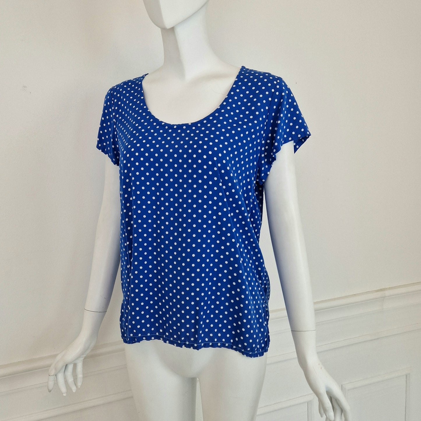 Yves Saint Laurent | T shirt blu a pois