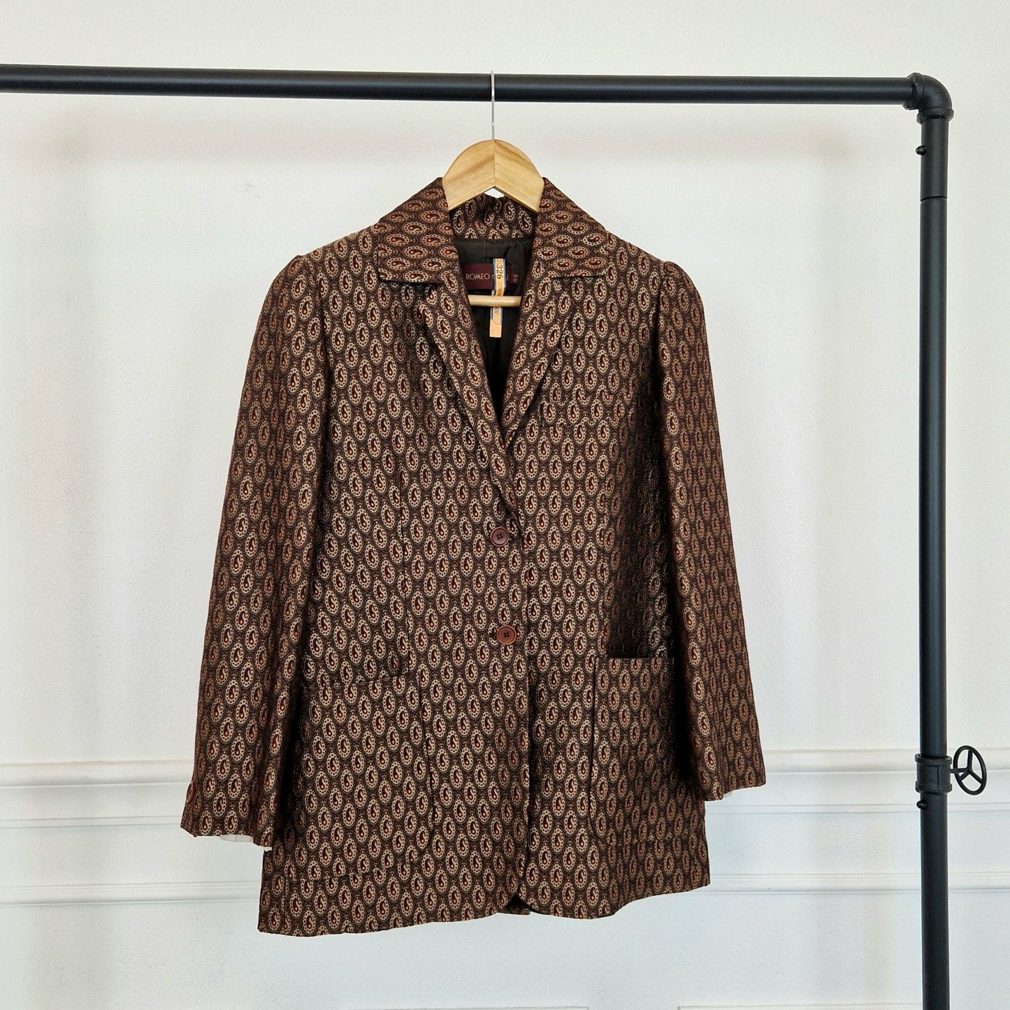 Romeo Gigli | Blazer stampa paisley bronzo