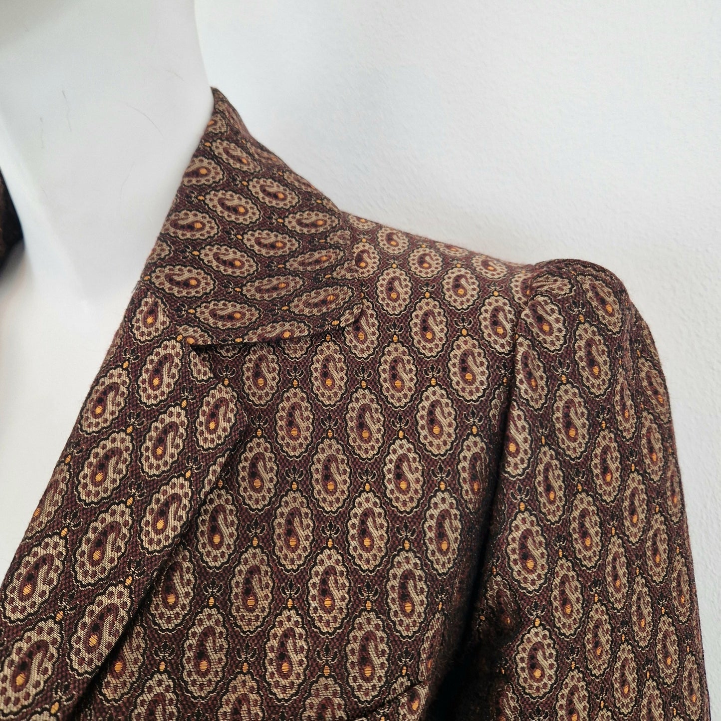 Romeo Gigli | Blazer stampa paisley bronzo