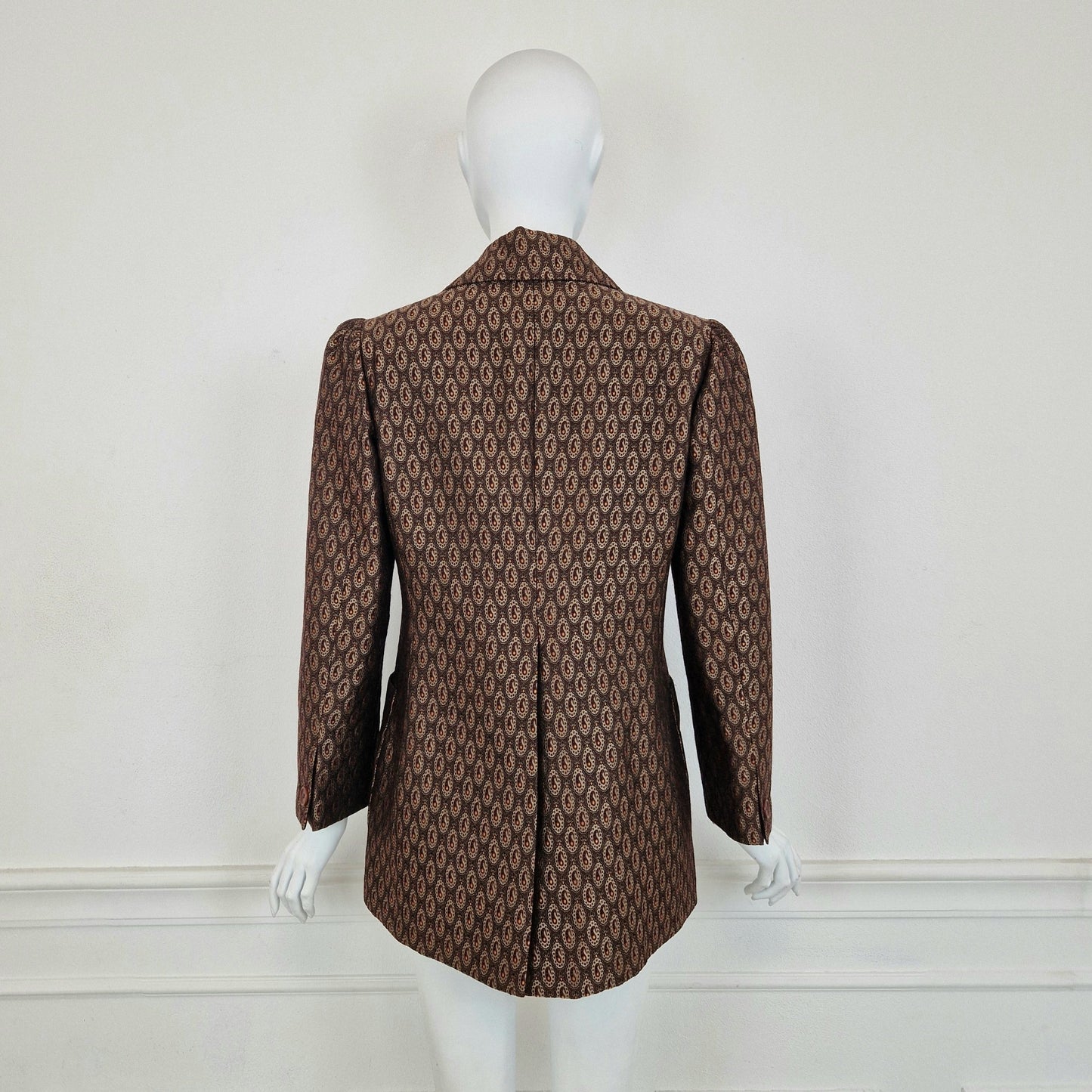 Romeo Gigli | Blazer stampa paisley bronzo