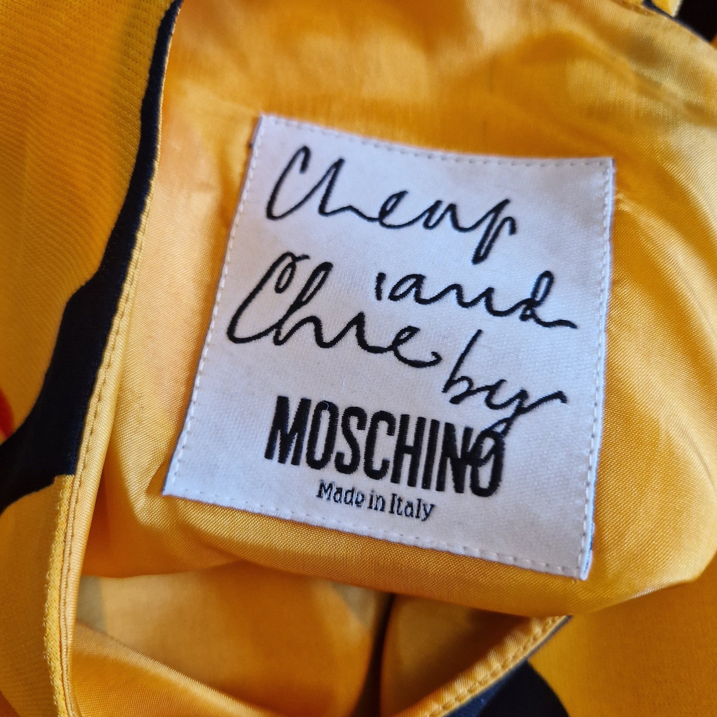 Moschino | Abito vintage stampa scaramantica