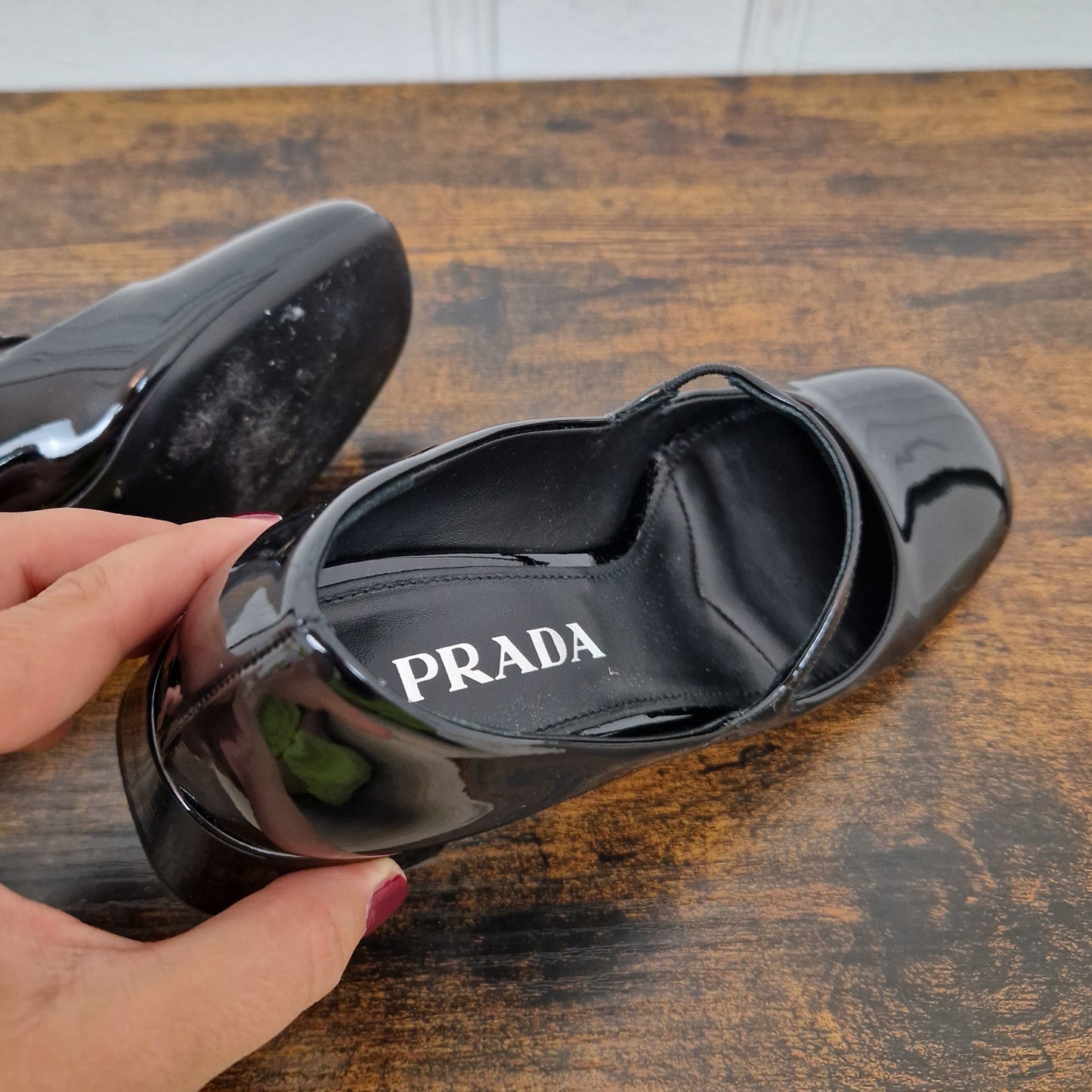 Prada | Mary jane vernice nera nr.37