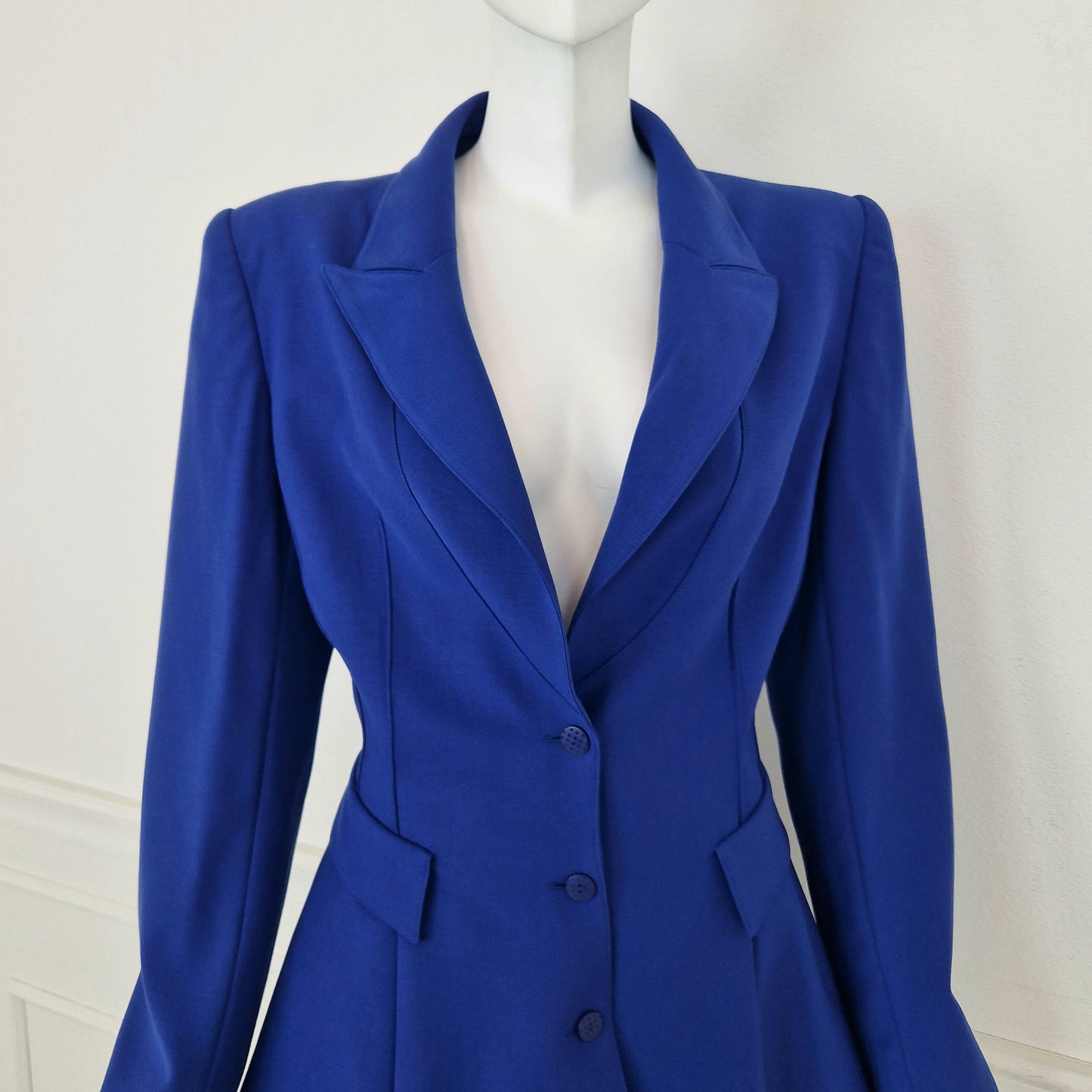 Claude Montana | Blazer blu elettrico