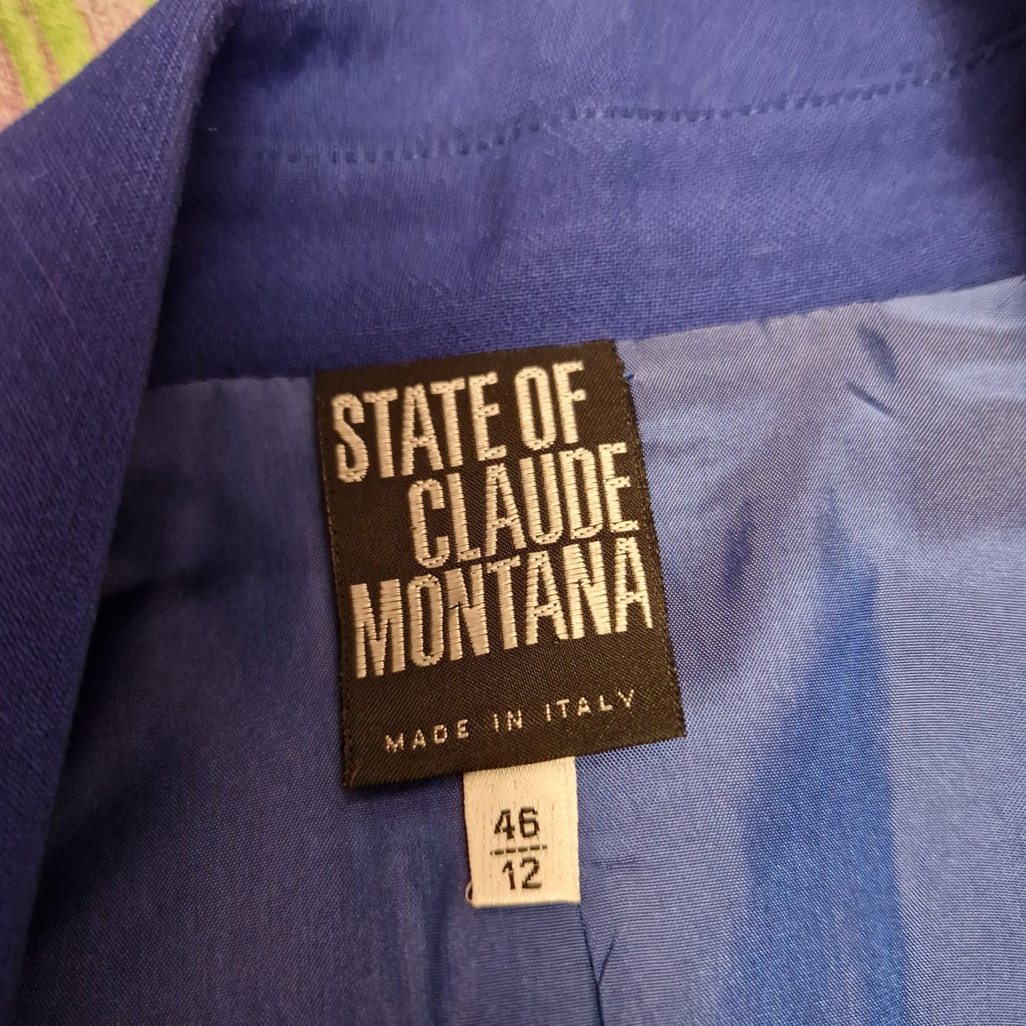 Claude Montana | Blazer blu elettrico