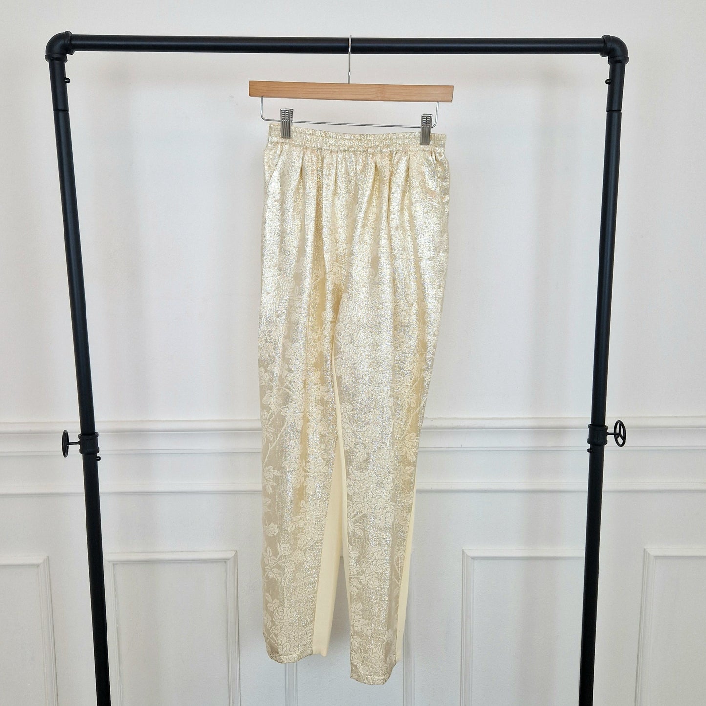 Stella McCartney | Pantaloni oro e crema