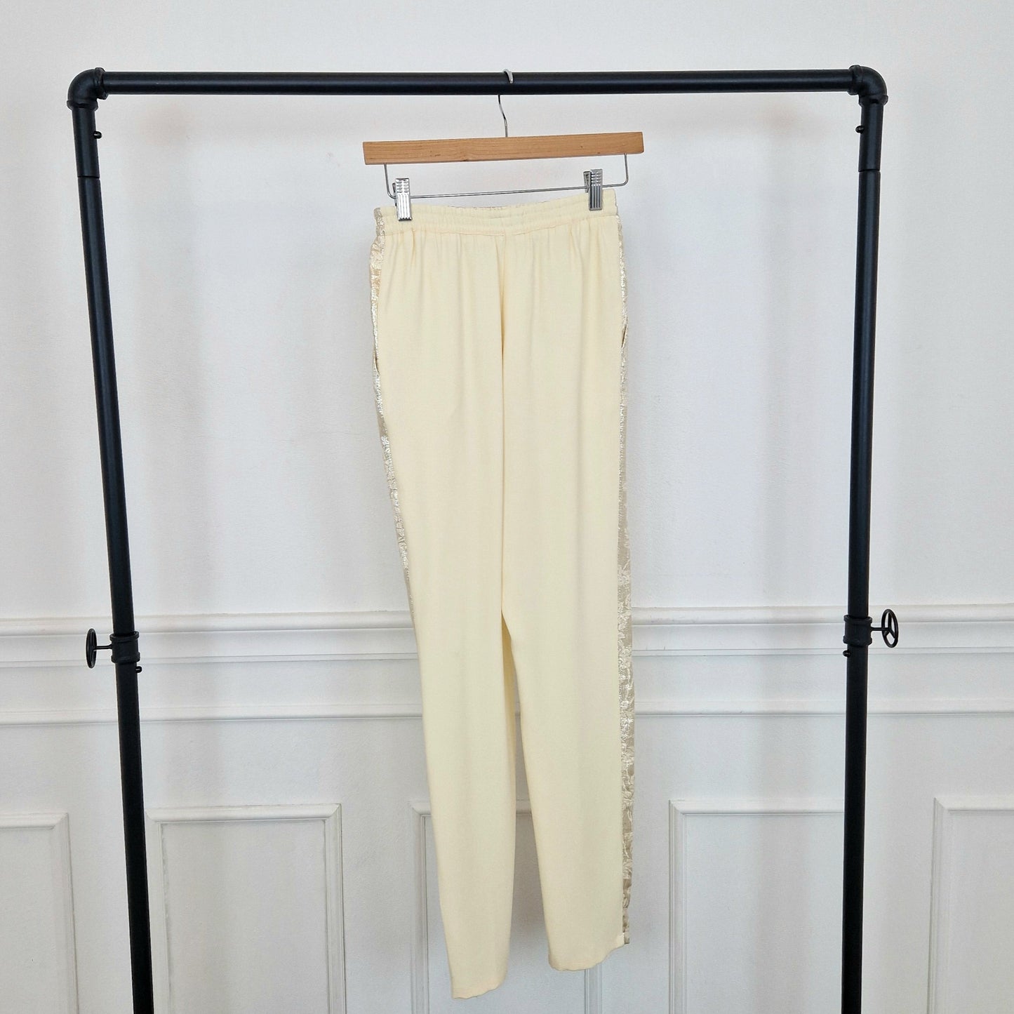 Stella McCartney | Pantaloni oro e crema