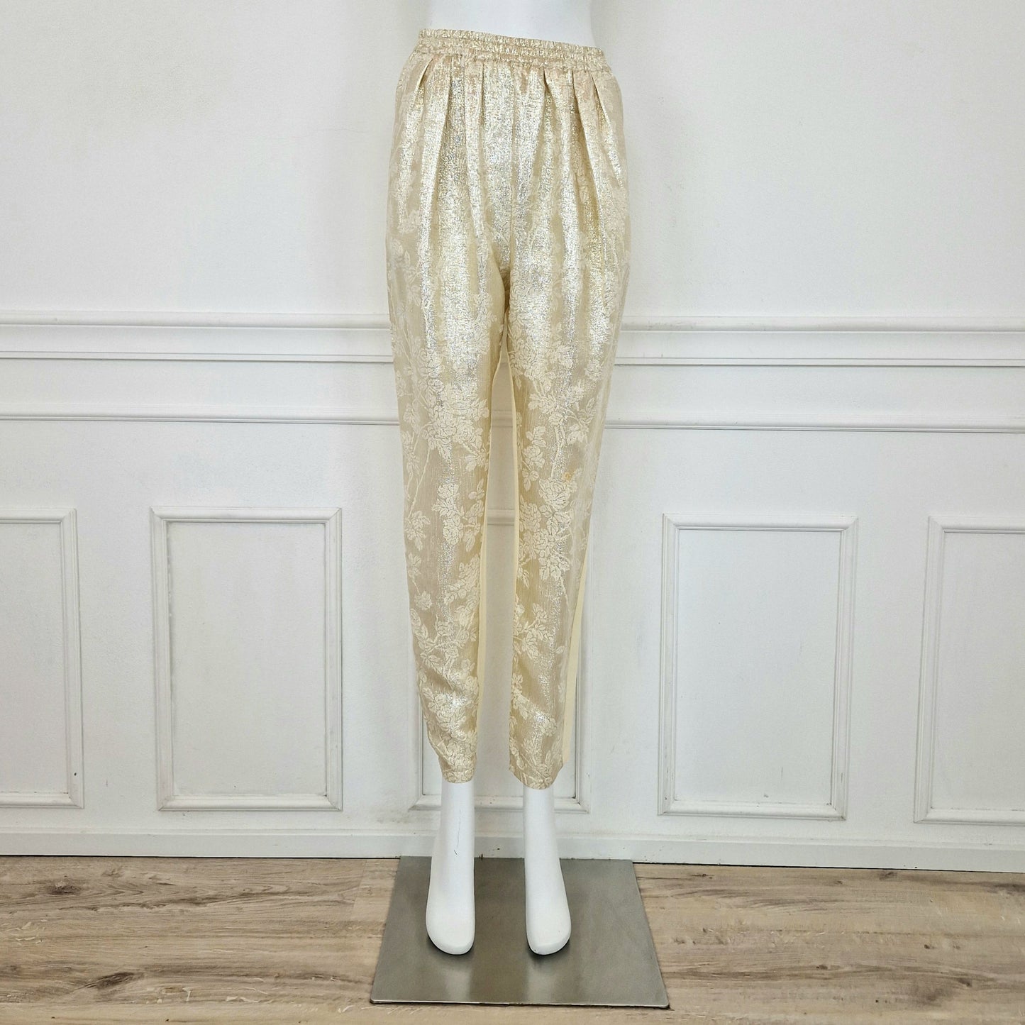 Stella McCartney | Pantaloni oro e crema