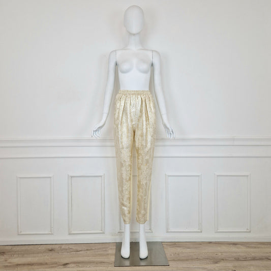 Stella McCartney | Pantaloni oro e crema