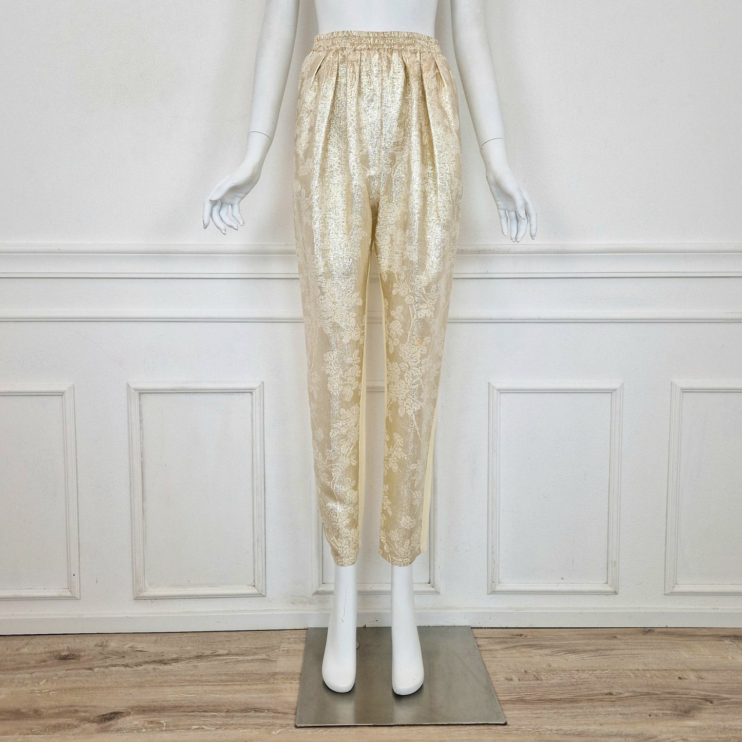 Stella McCartney | Pantaloni oro e crema