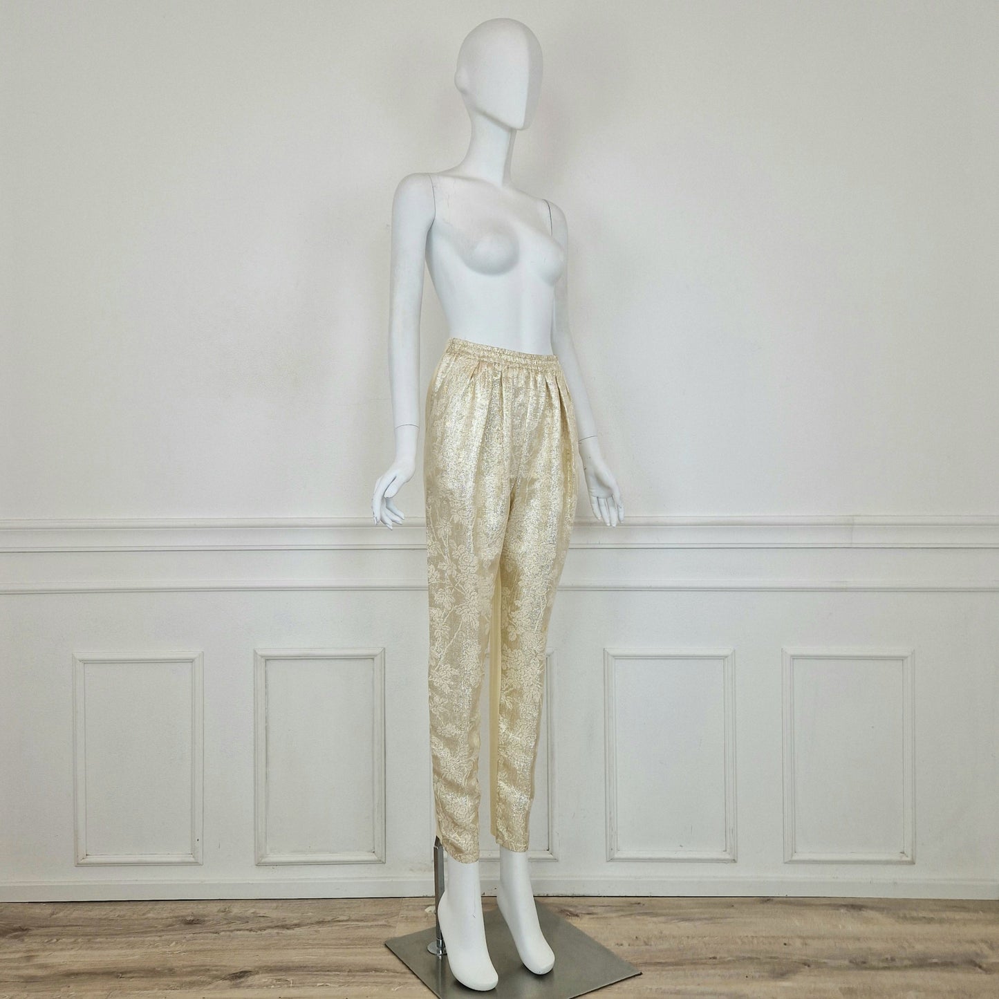 Stella McCartney | Pantaloni oro e crema