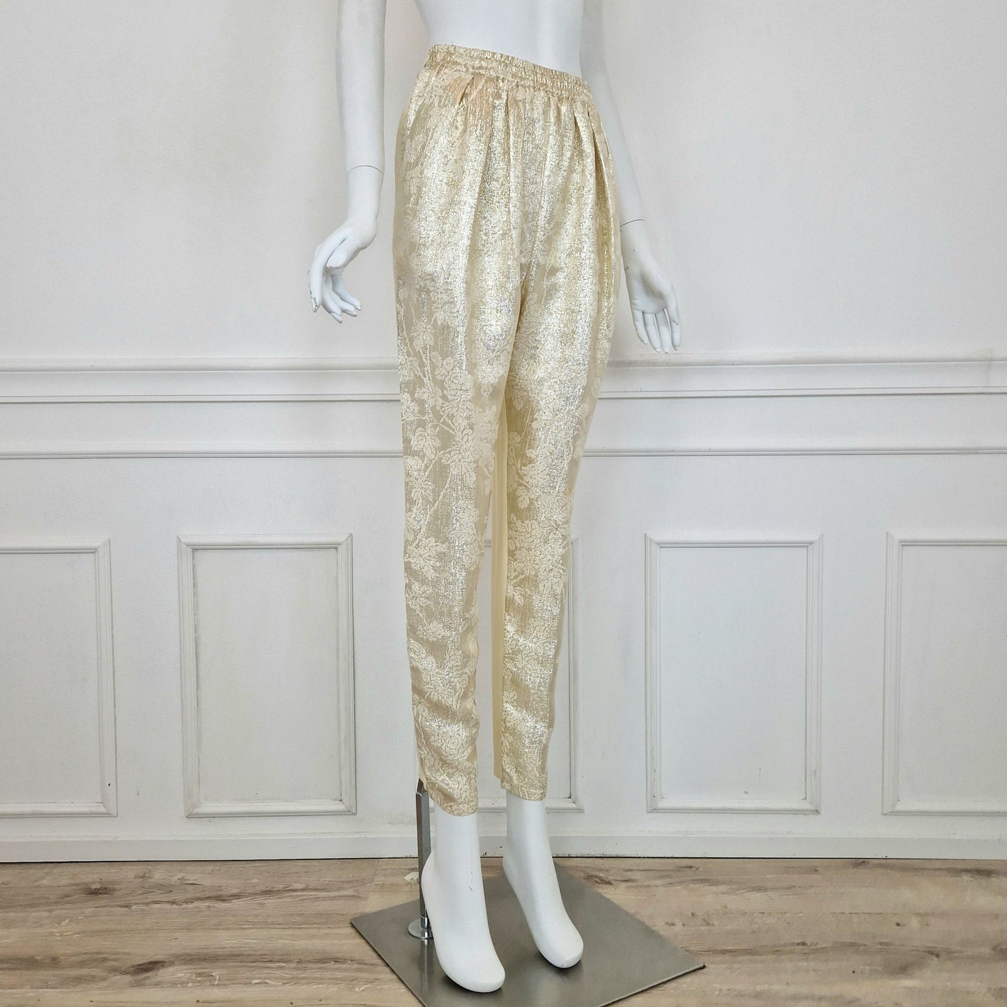 Stella McCartney | Pantaloni oro e crema