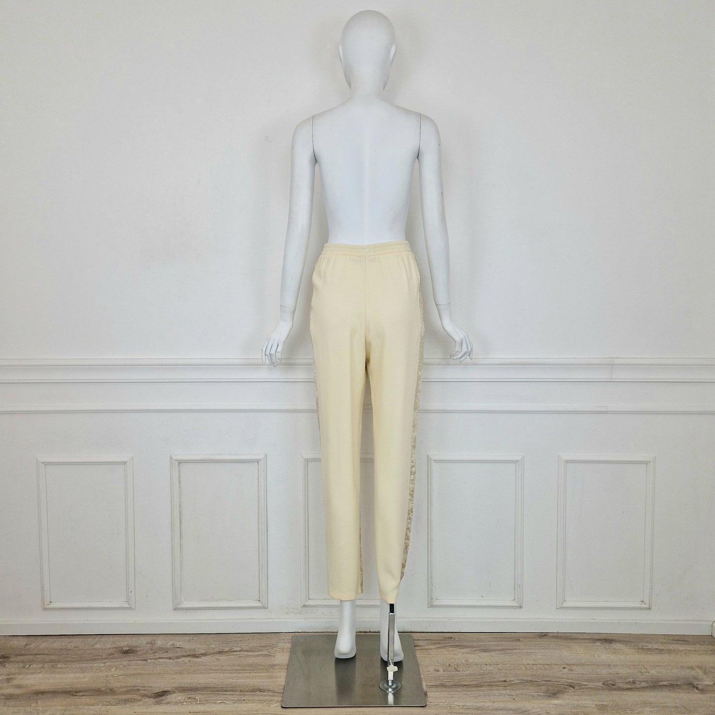 Stella McCartney | Pantaloni oro e crema