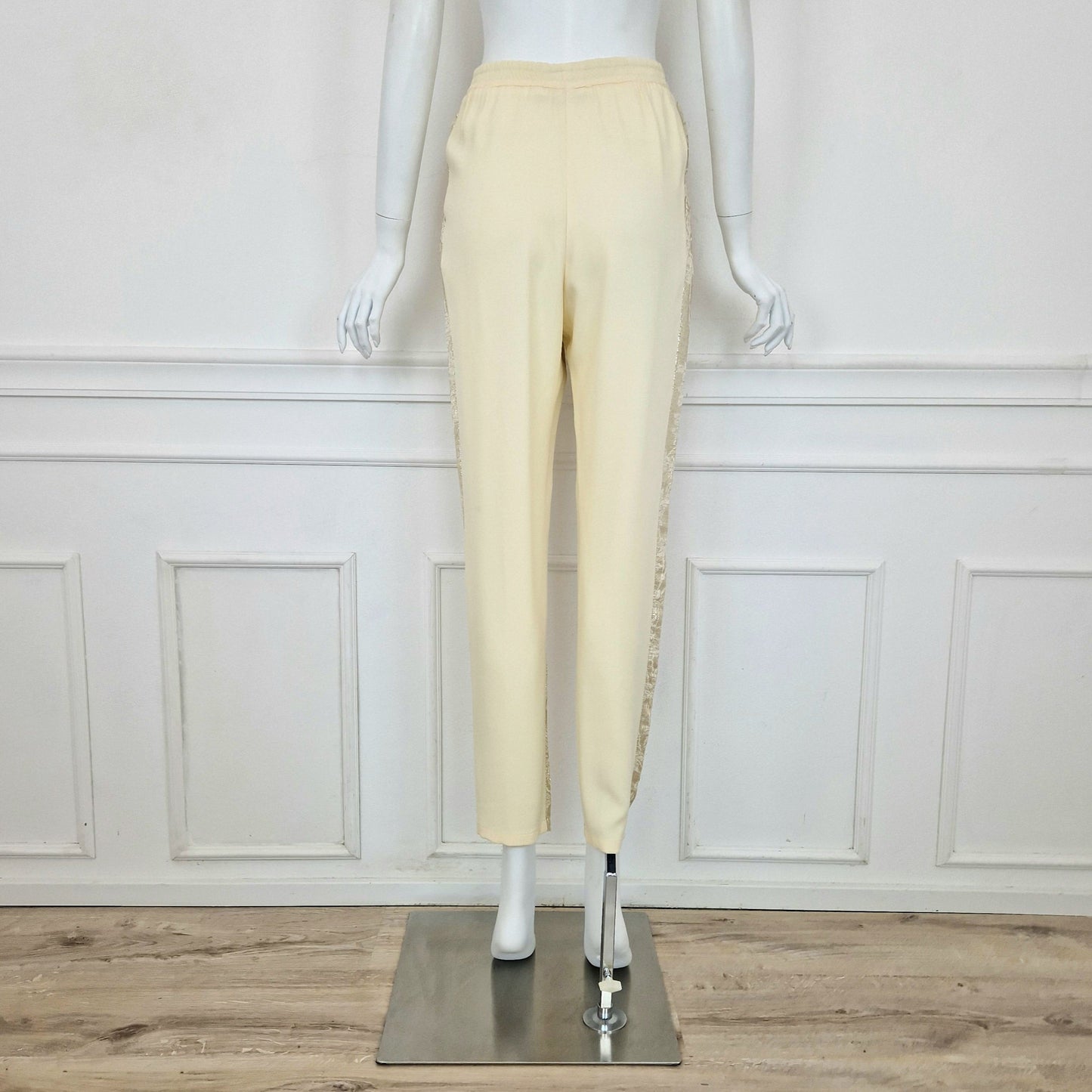 Stella McCartney | Pantaloni oro e crema