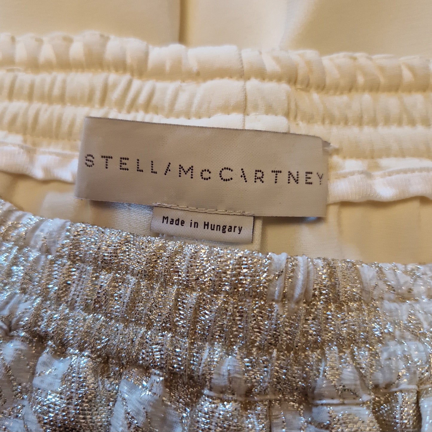 Stella McCartney | Pantaloni oro e crema