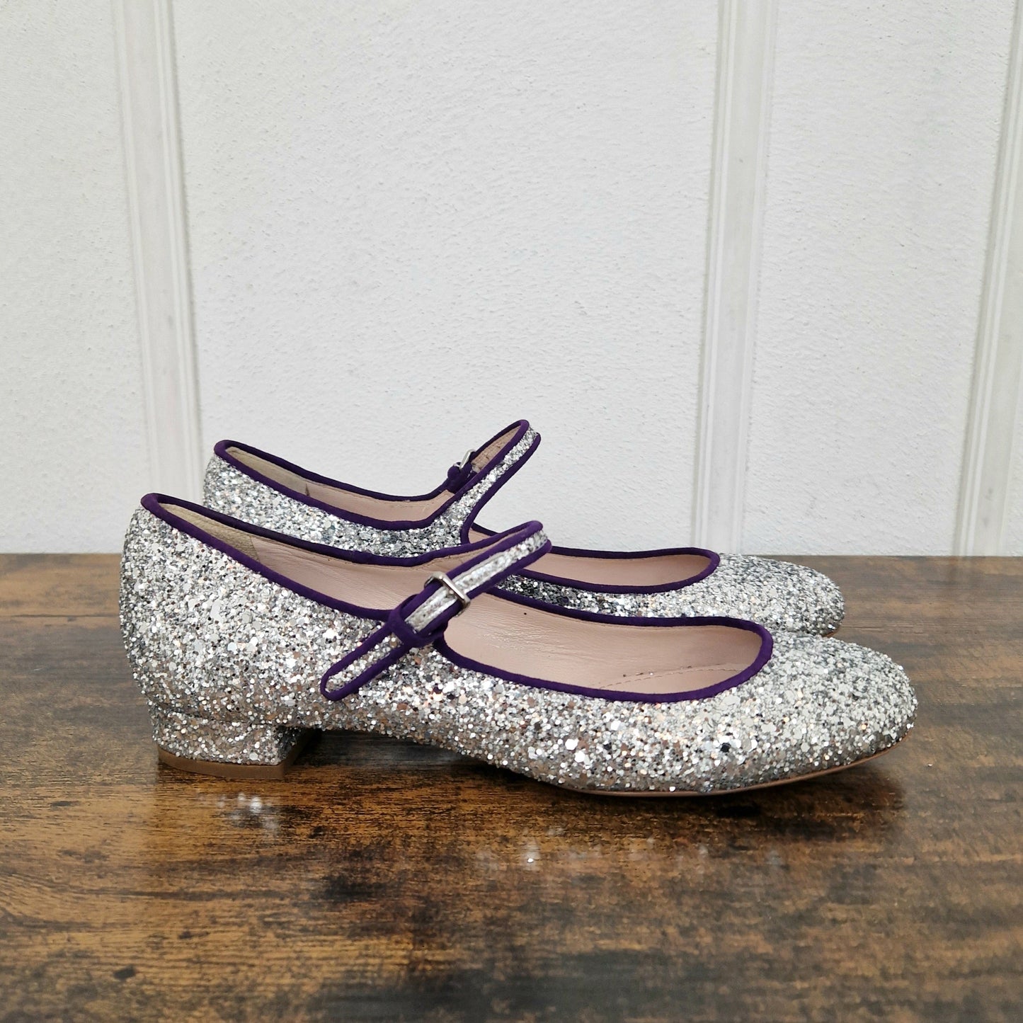 Miu Miu | Ballerine glitter argento