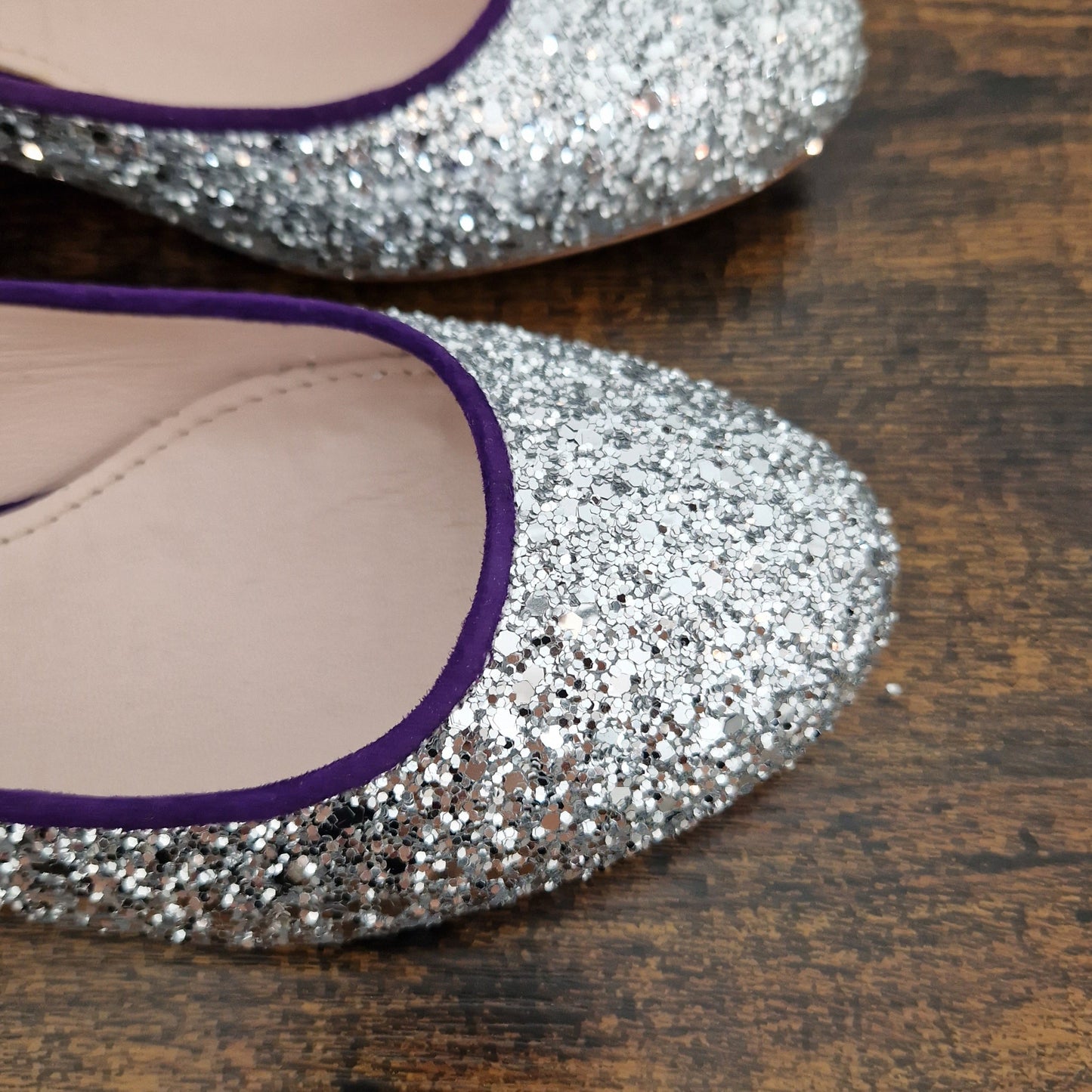 Miu Miu | Ballerine glitter argento