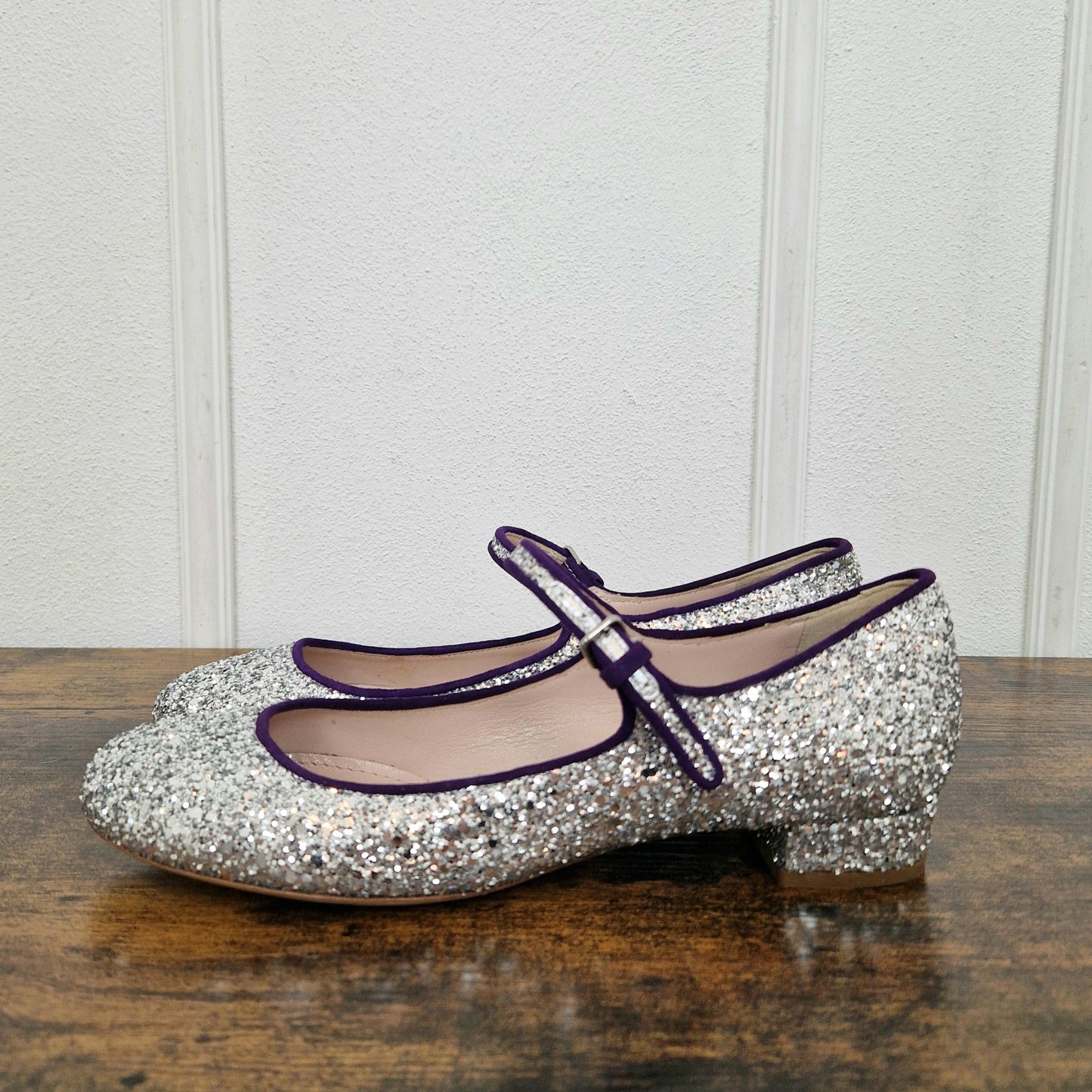 Miu Miu | Ballerine glitter argento