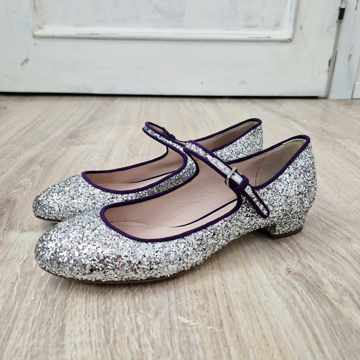 Miu Miu | Ballerine glitter argento