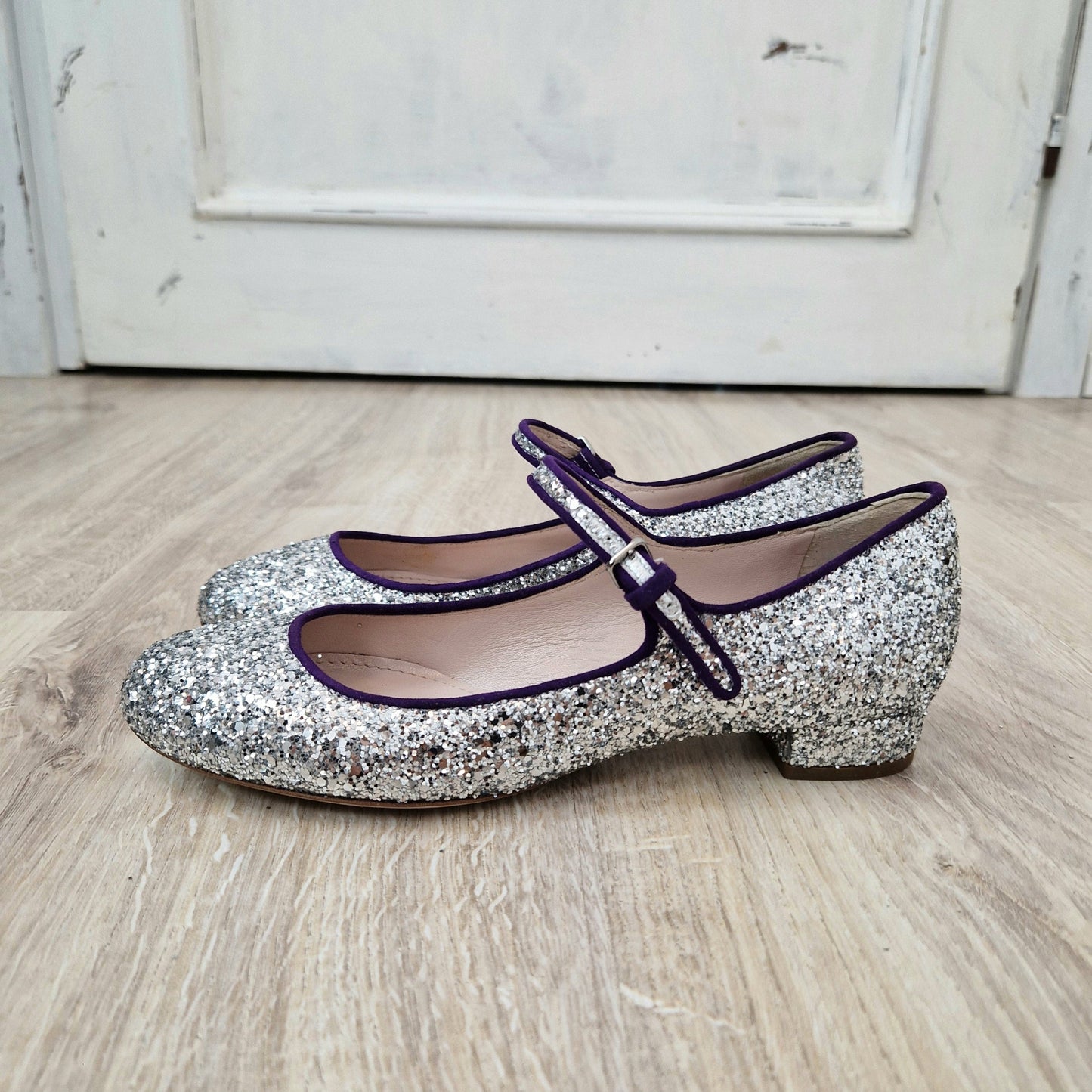 Miu Miu | Ballerine glitter argento